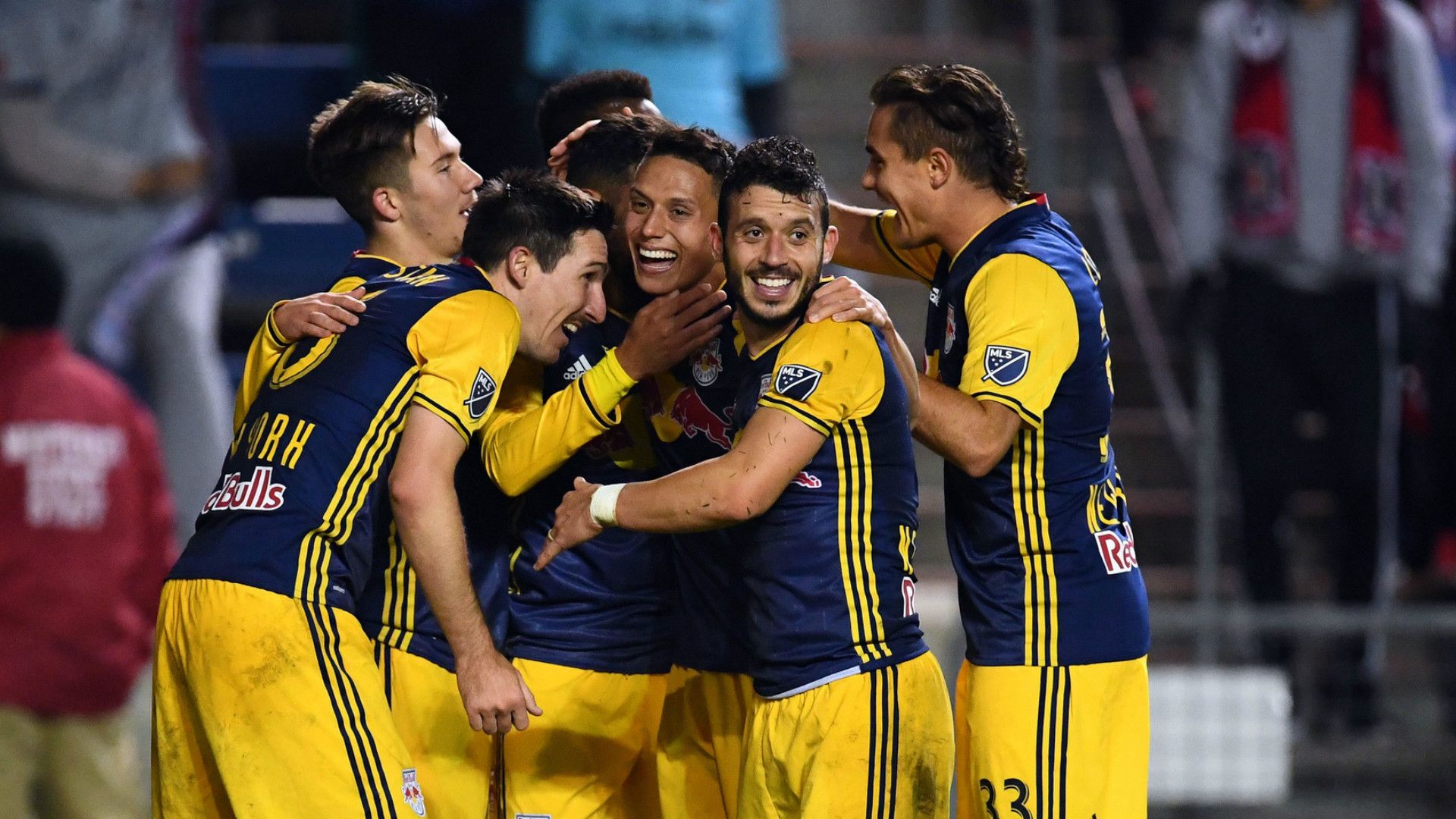 New York Red Bulls celebrate MLS 1025