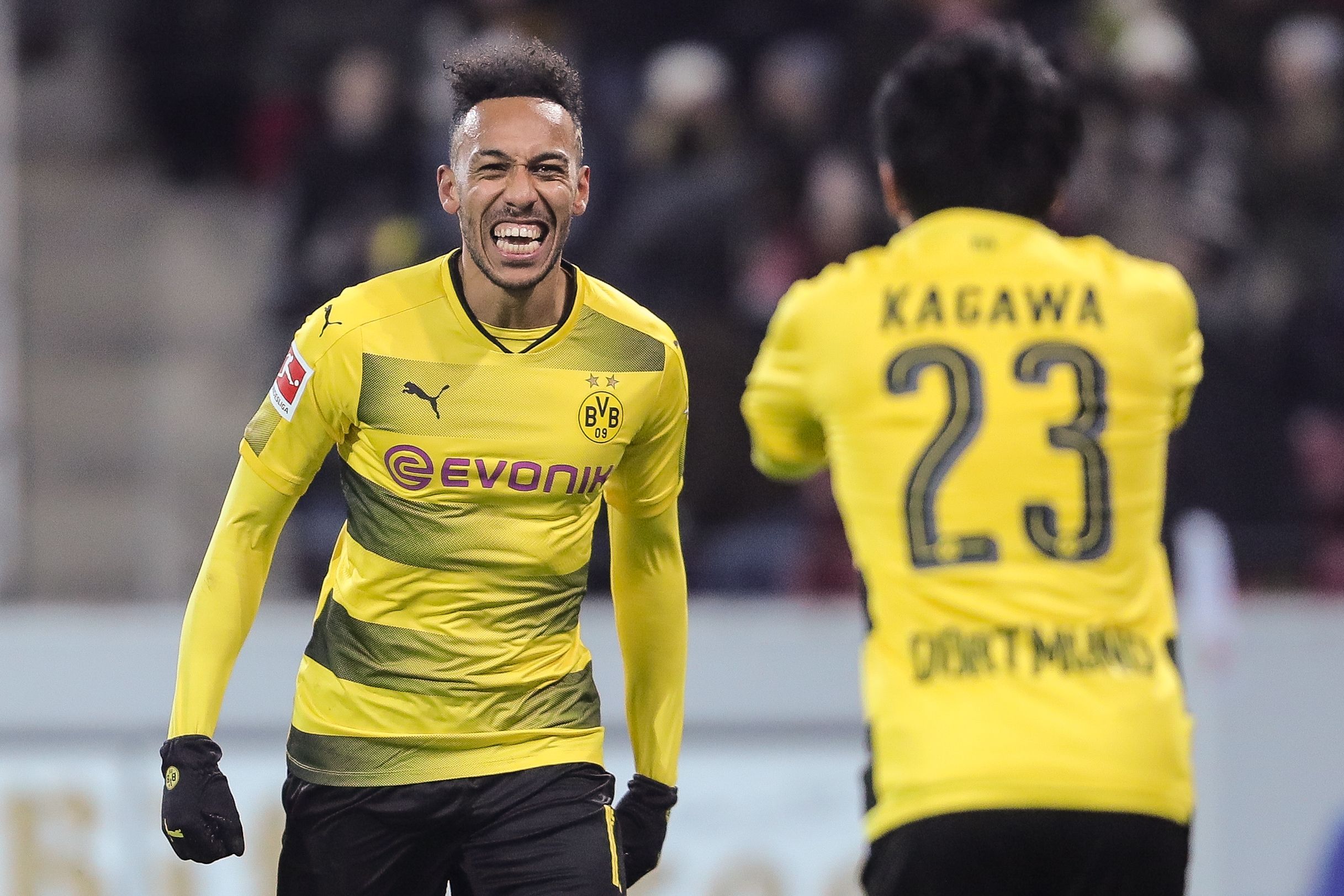 Pierre-Emerick Aubameyang Shinji Kagawa