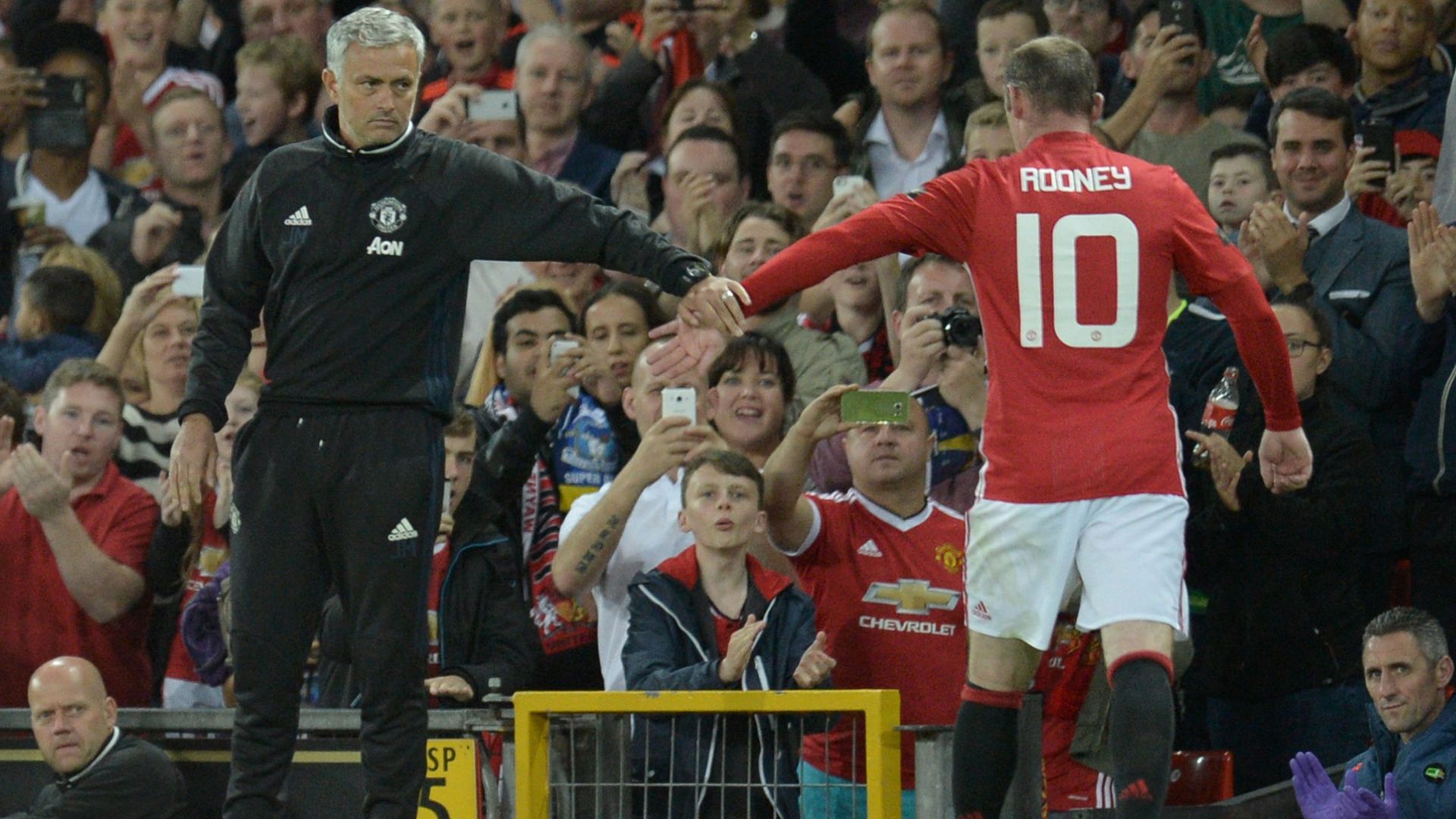 Jose Mourinho Wayne Rooney Manchester United Premier League 03082016