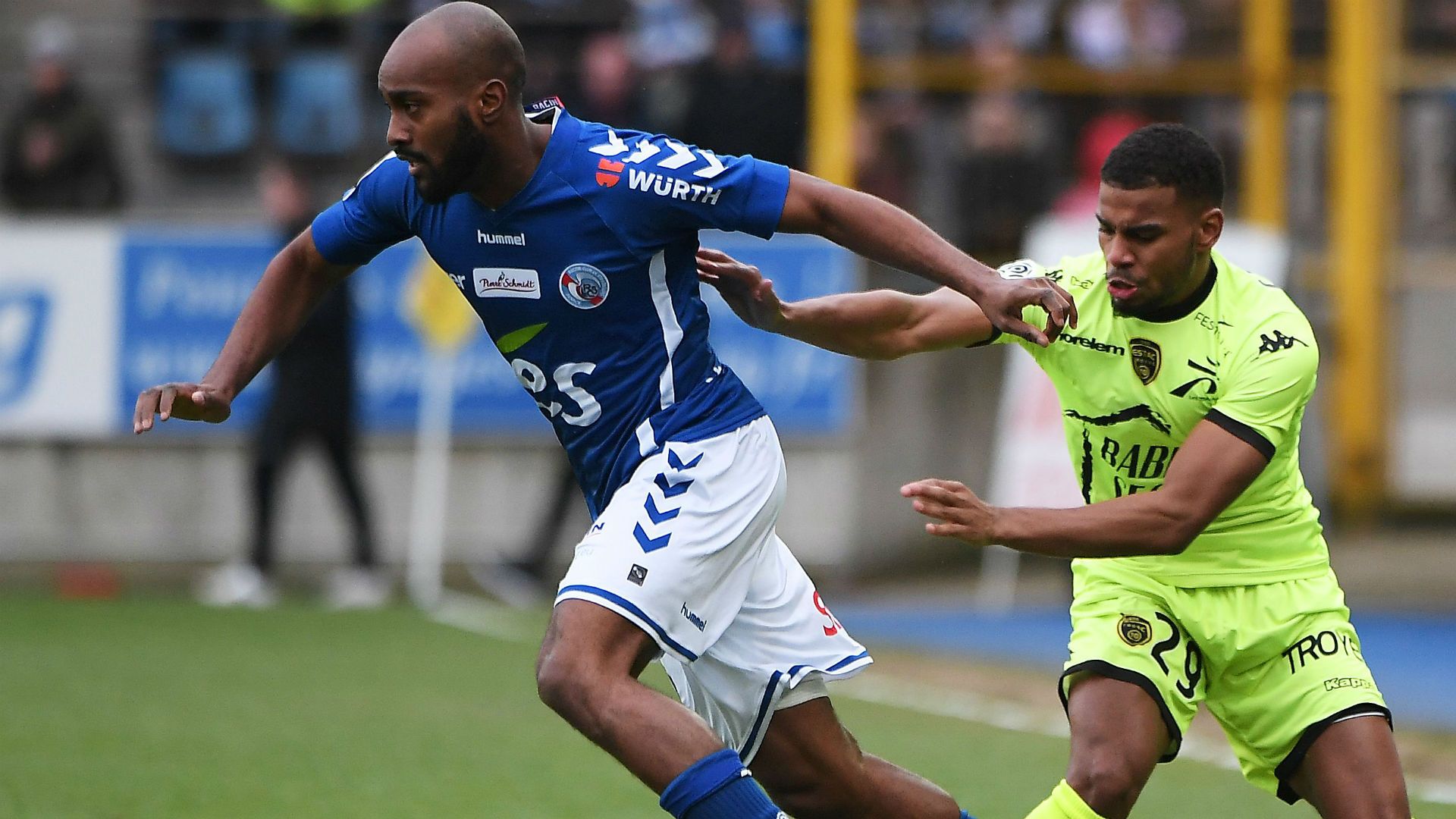 Dimitri Foulquier Samuel Grandsir Strasbourg Troyes Ligue 1 11022018