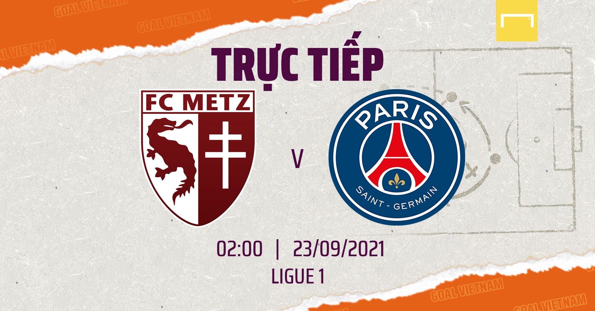 Live 2021/22 Metz PSG 2021/22 Ligue 1 GFX