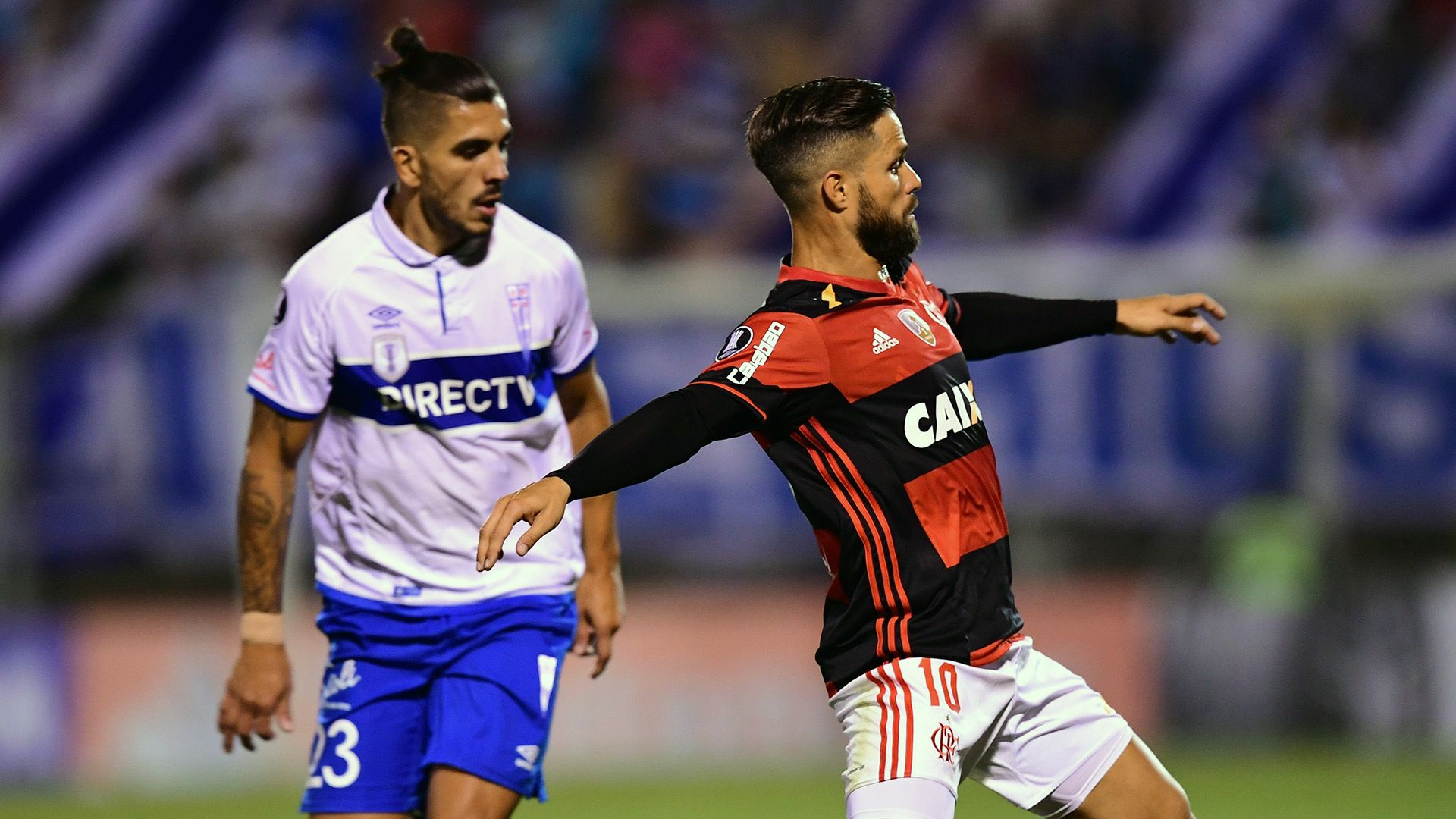 Diego Ribas Enzo Kalishki Universidad Catolica Flamengo Copa Libertadores 15032017