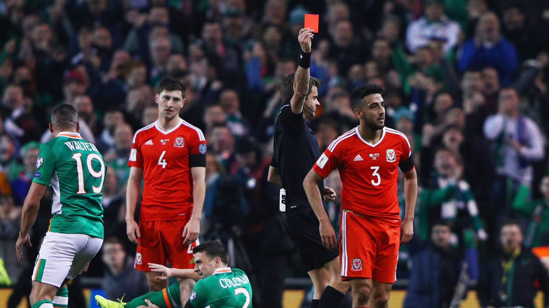 Neil Taylor Seamus Coleman Republic of Ireland Wales 24032017