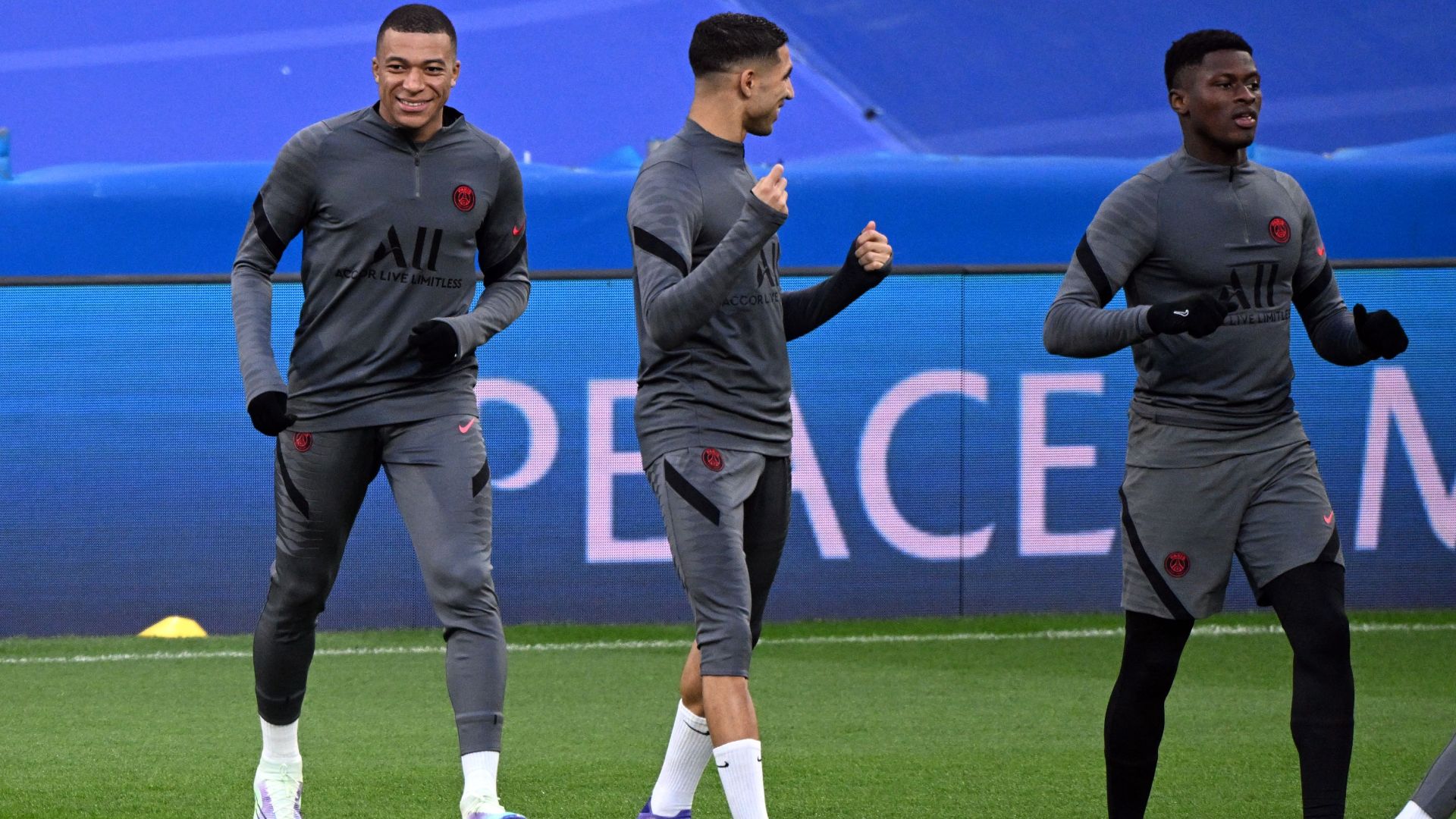 Real Madrid-PSG Entraînement Kylian Mbappé