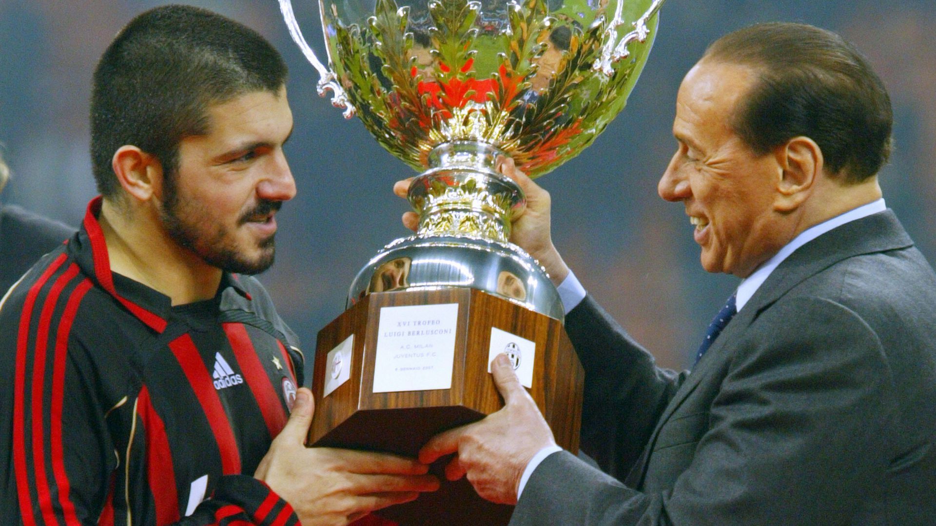 Gennaro Gattuso Silvio Berlusconi Milan