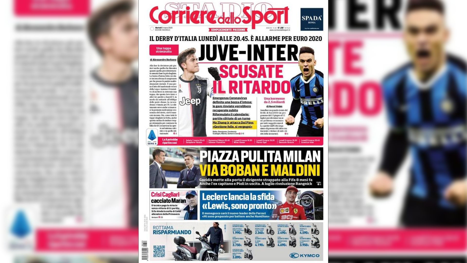 front pages 3-3-2020