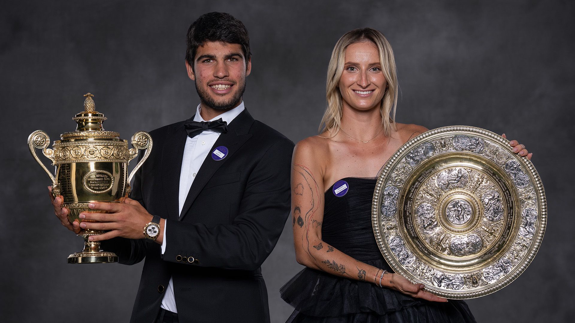Carlos Alcaraz and Marketa Vondrousova 