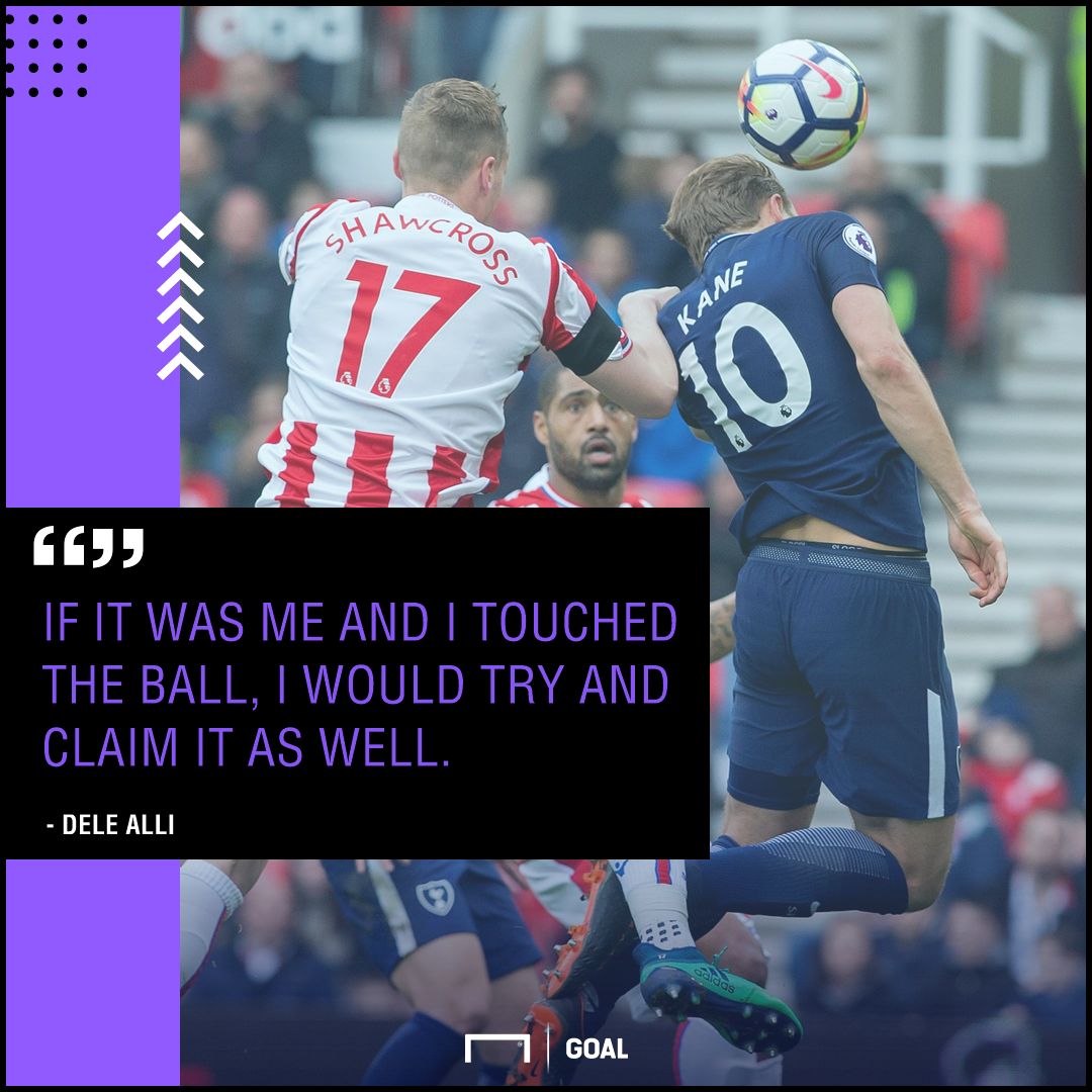 Dele Alli Harry Kane right to claim goal