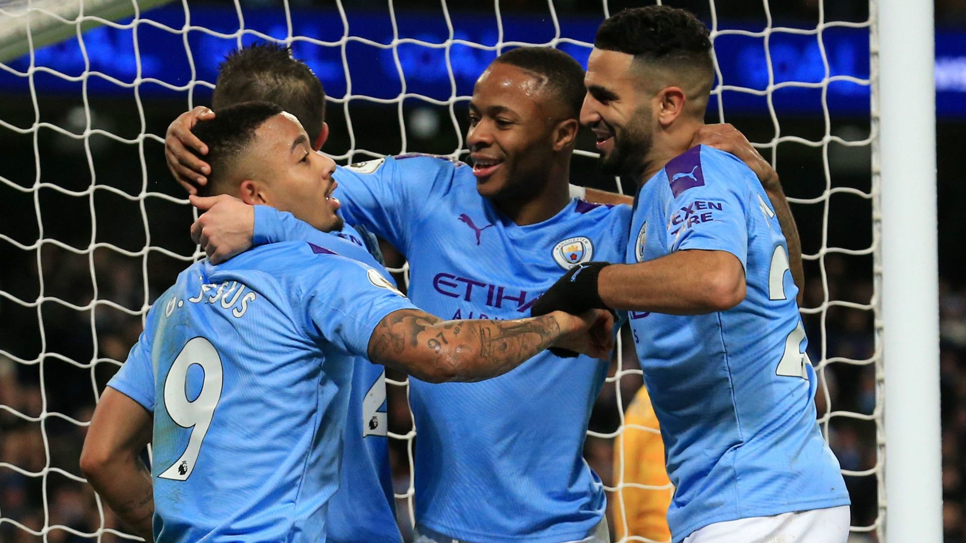 Manchester City celebrate 2019-20