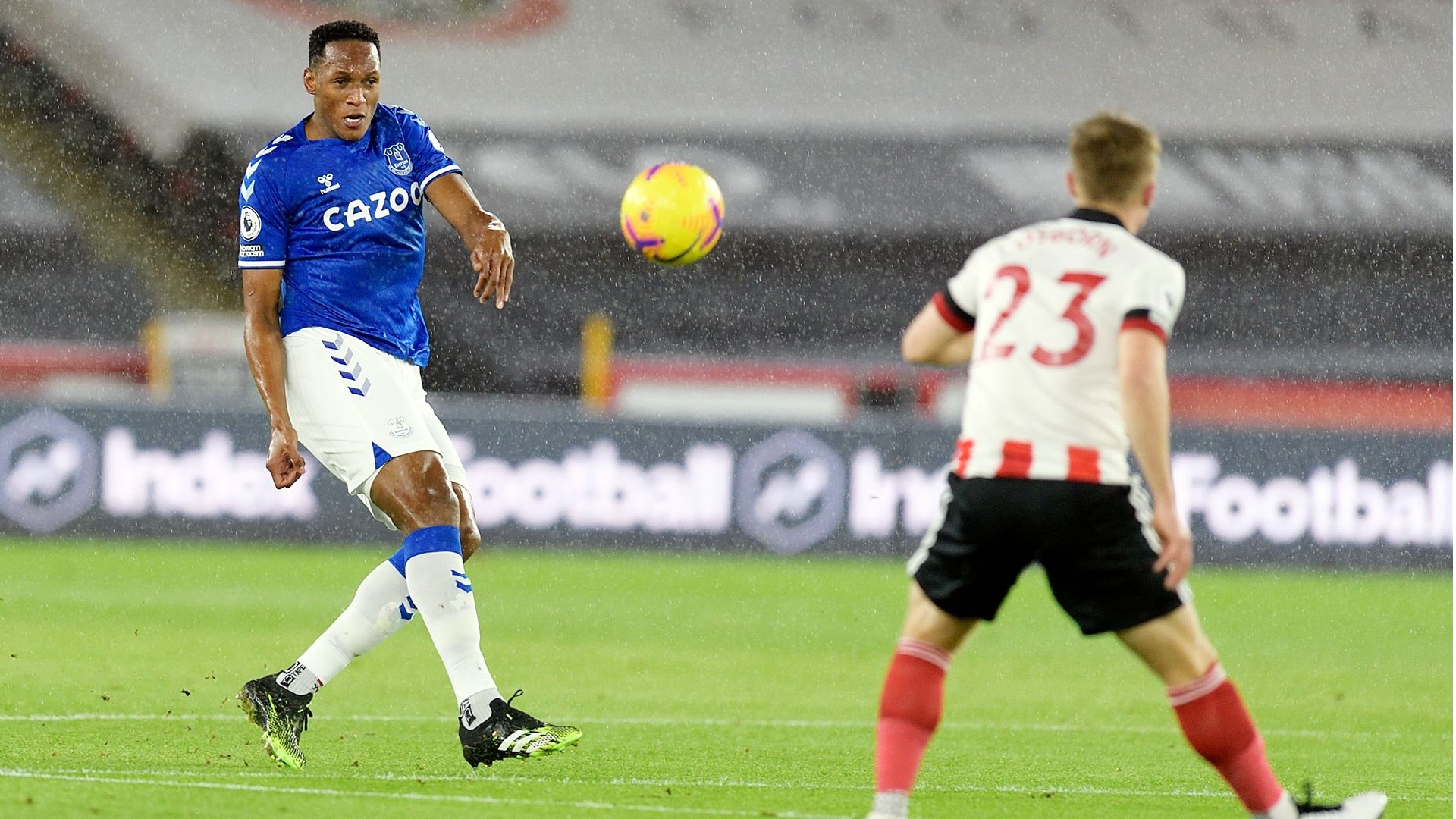 Yerry Mina Everton Sheffield Premier League 2020