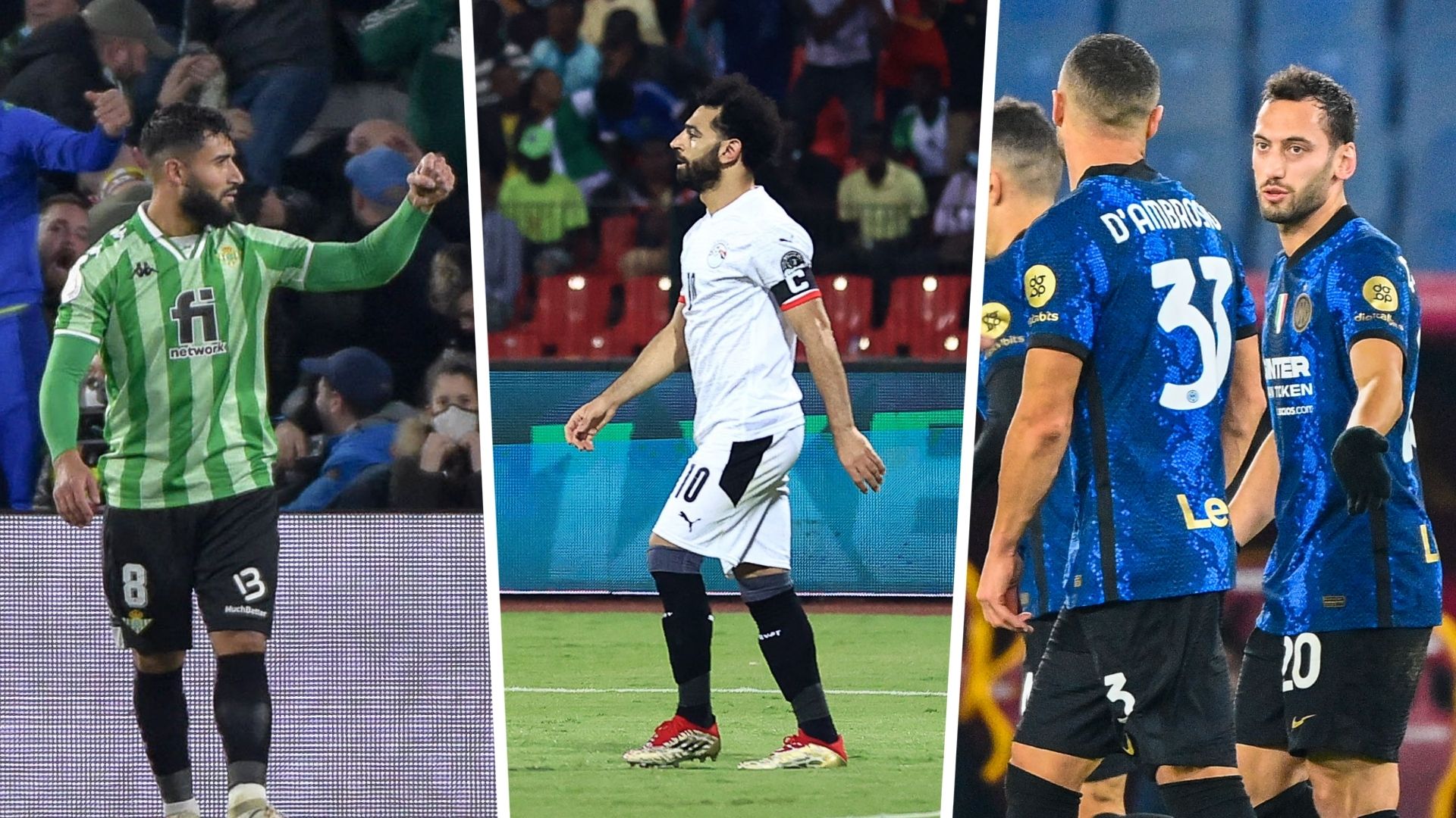 hakan calhanoglu Nabil Fekir Mohamed Salah