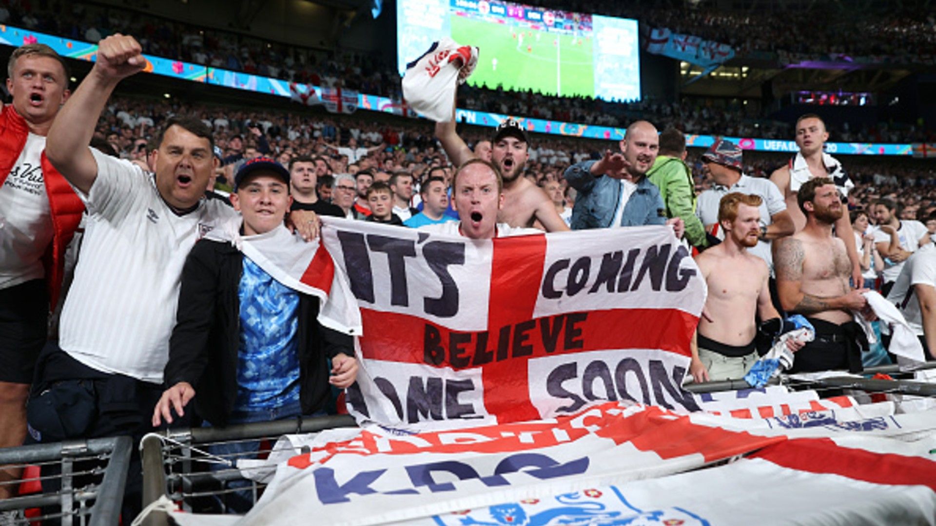 England fans, Euro 2020