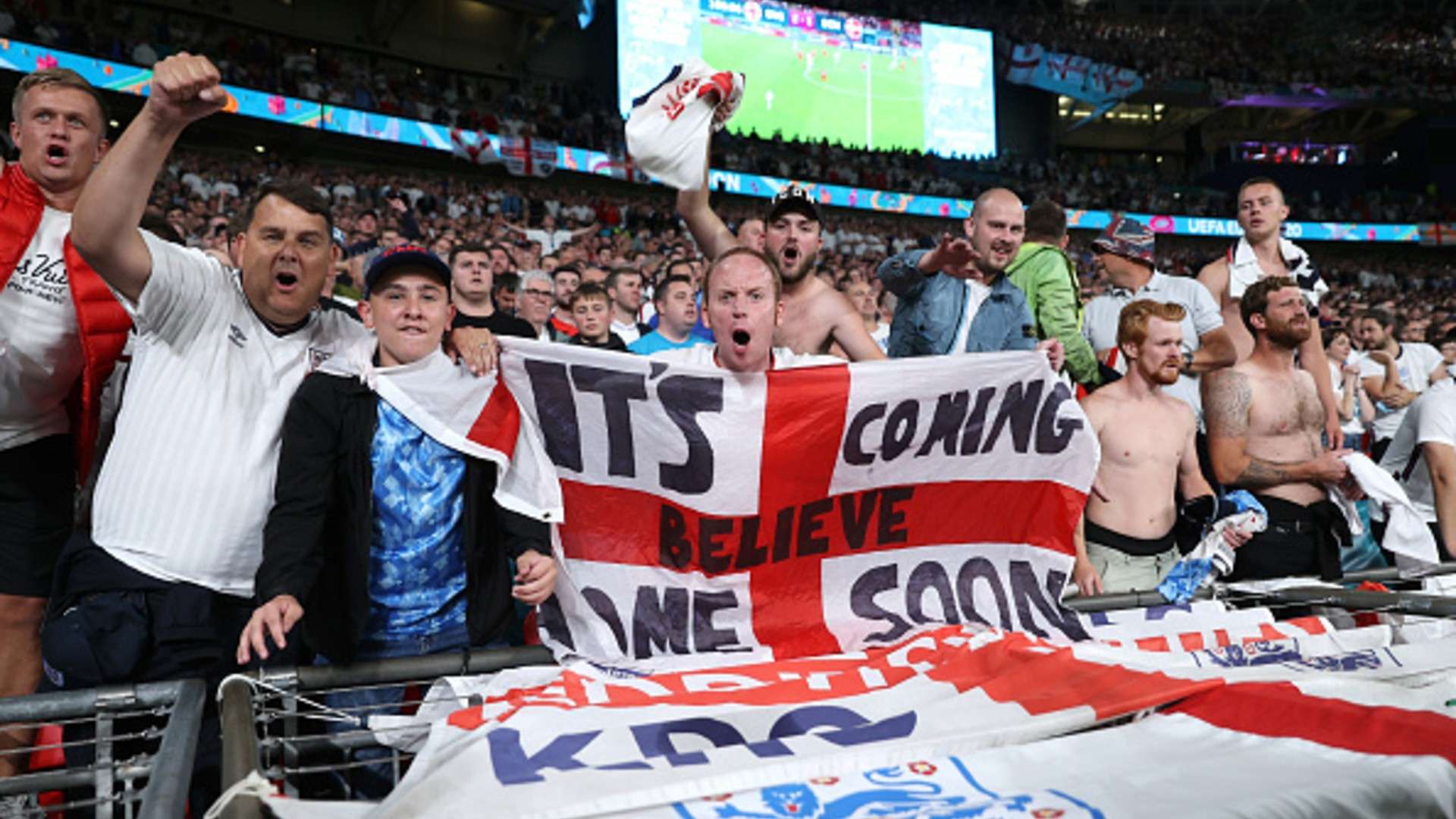 England fans, Euro 2020