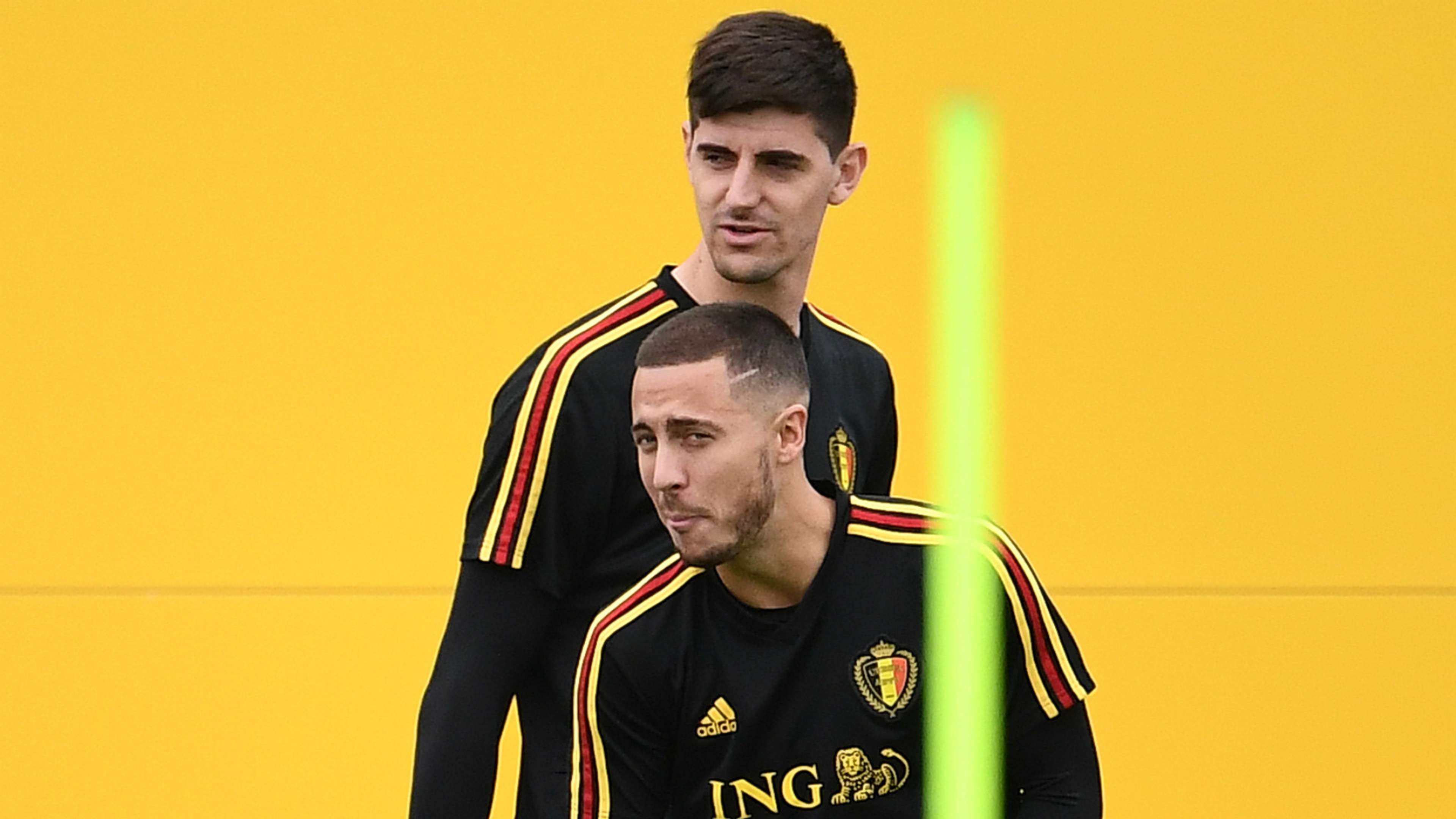 Eden Hazard Thibaut Courtois Belgium World Cup 2018