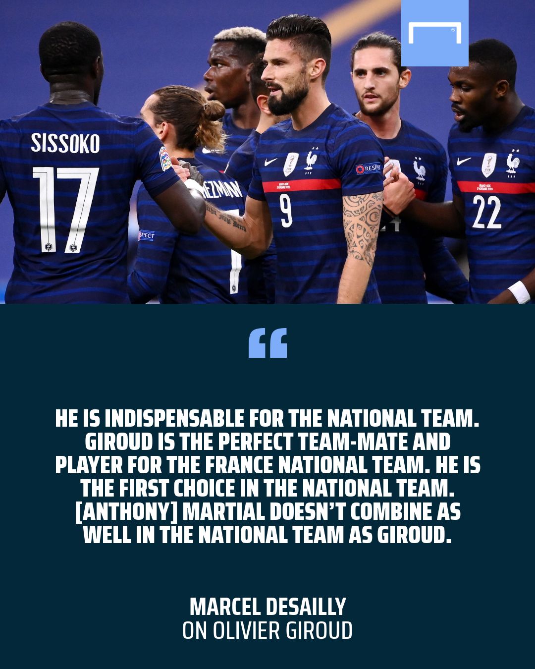 Marcel Desailly quote GFX