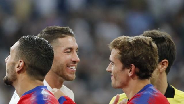 RAMOS GRIEZMANN REAL MADRID ATLETICO MADRID LALIGA