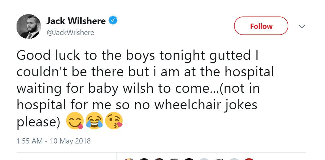Jack Wilshere Tweet