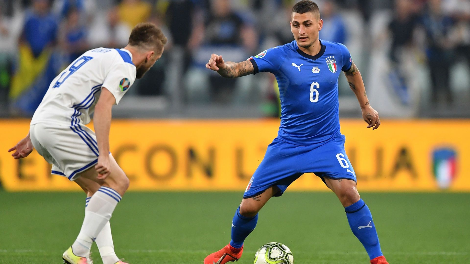 Marco Verratti Italy Bosnia Euro 2020