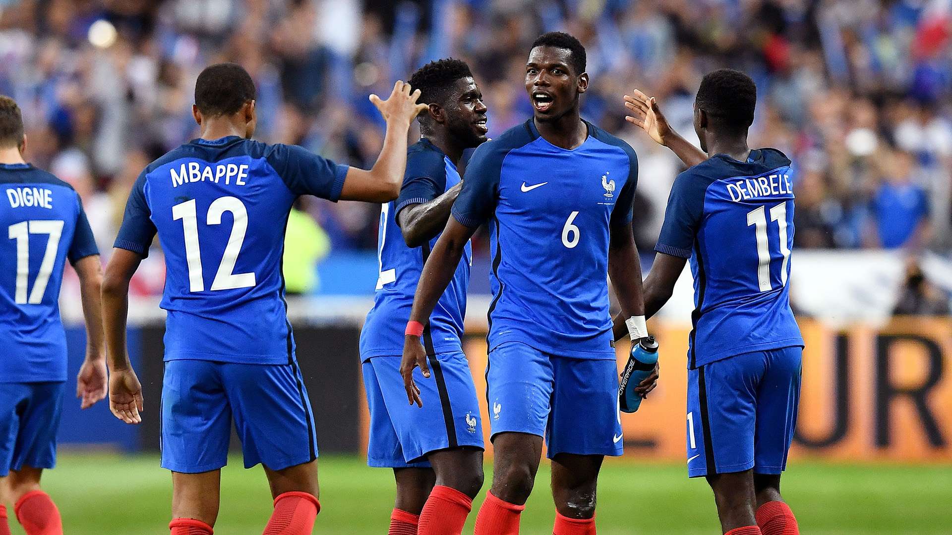 Paul Pogba Kylian Mbappe Ousmane Dembele France