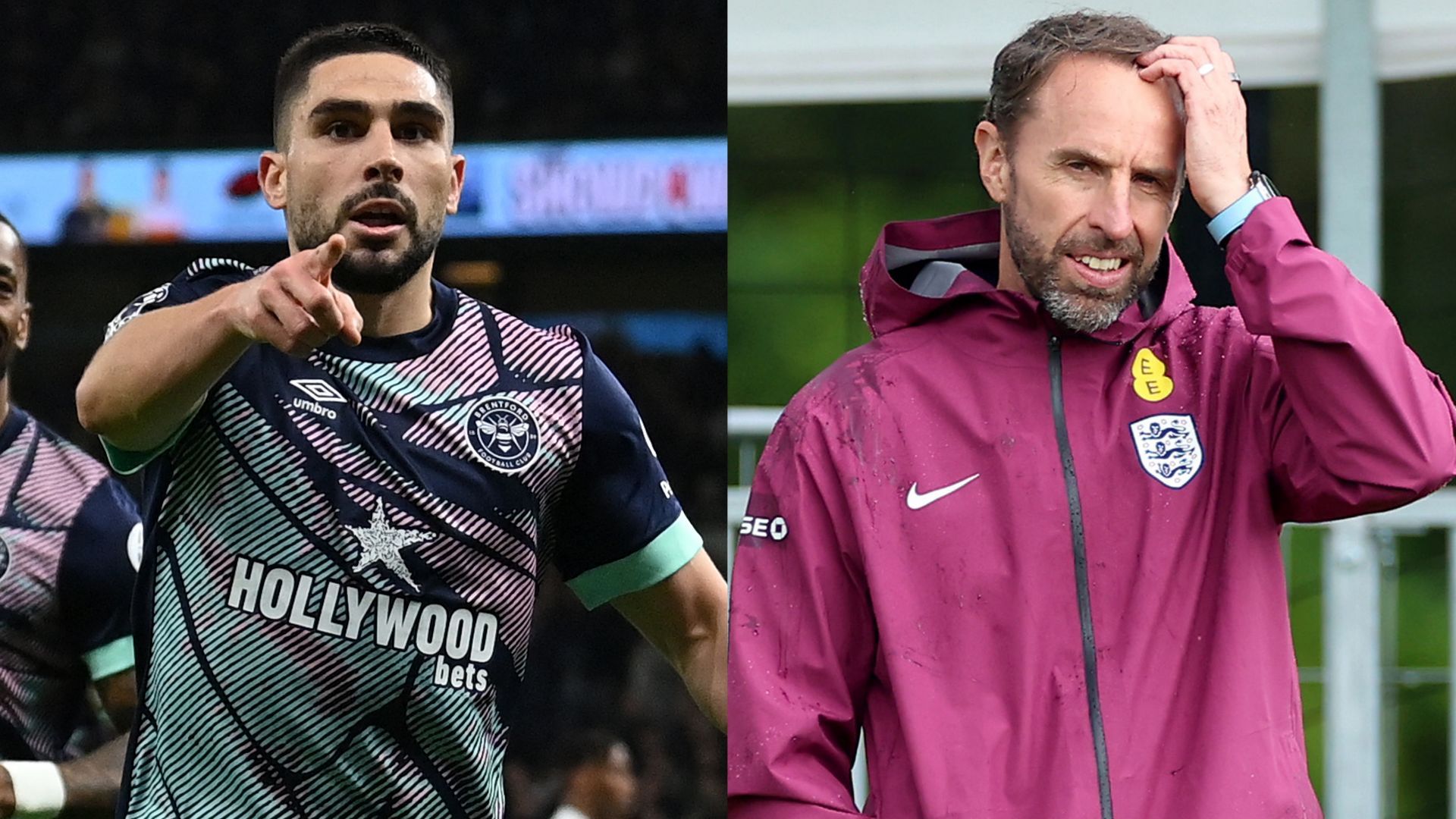 Neal Maupay Gareth Southgate