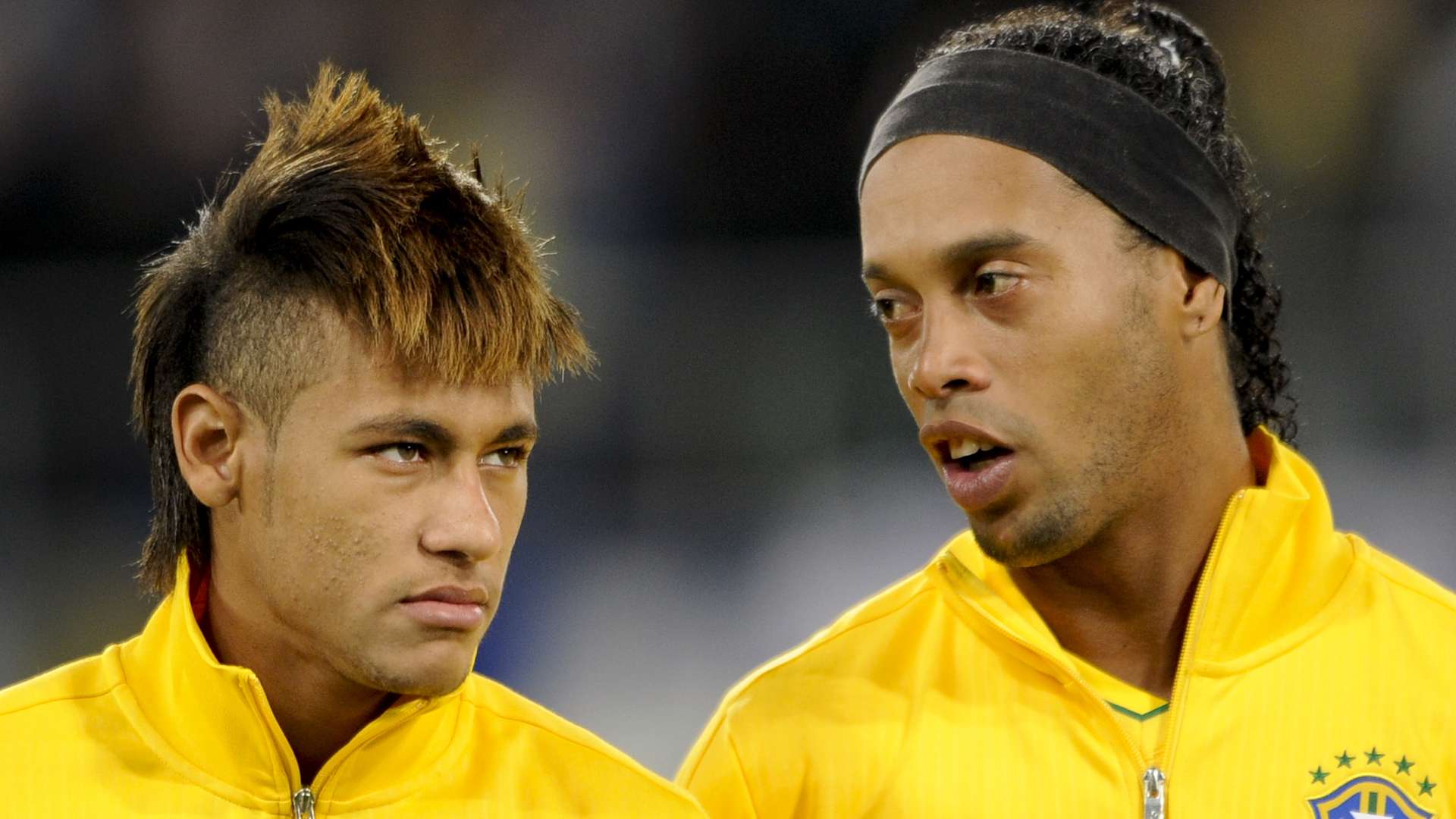 Neymar, Ronaldinho, Brasilien, 02282012