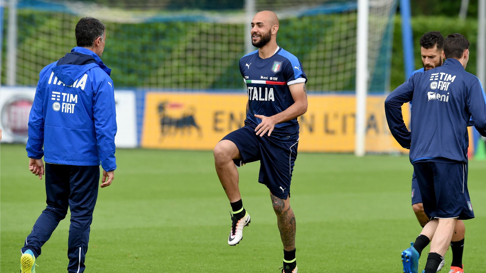 Simone Zaza Italy training session