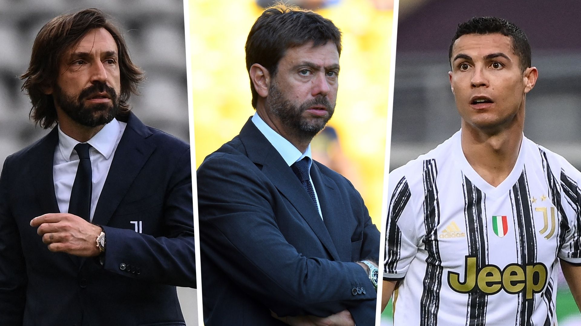 Andrea Pirlo Andrea Agnelli Cristiano Ronaldo Juventus GFX