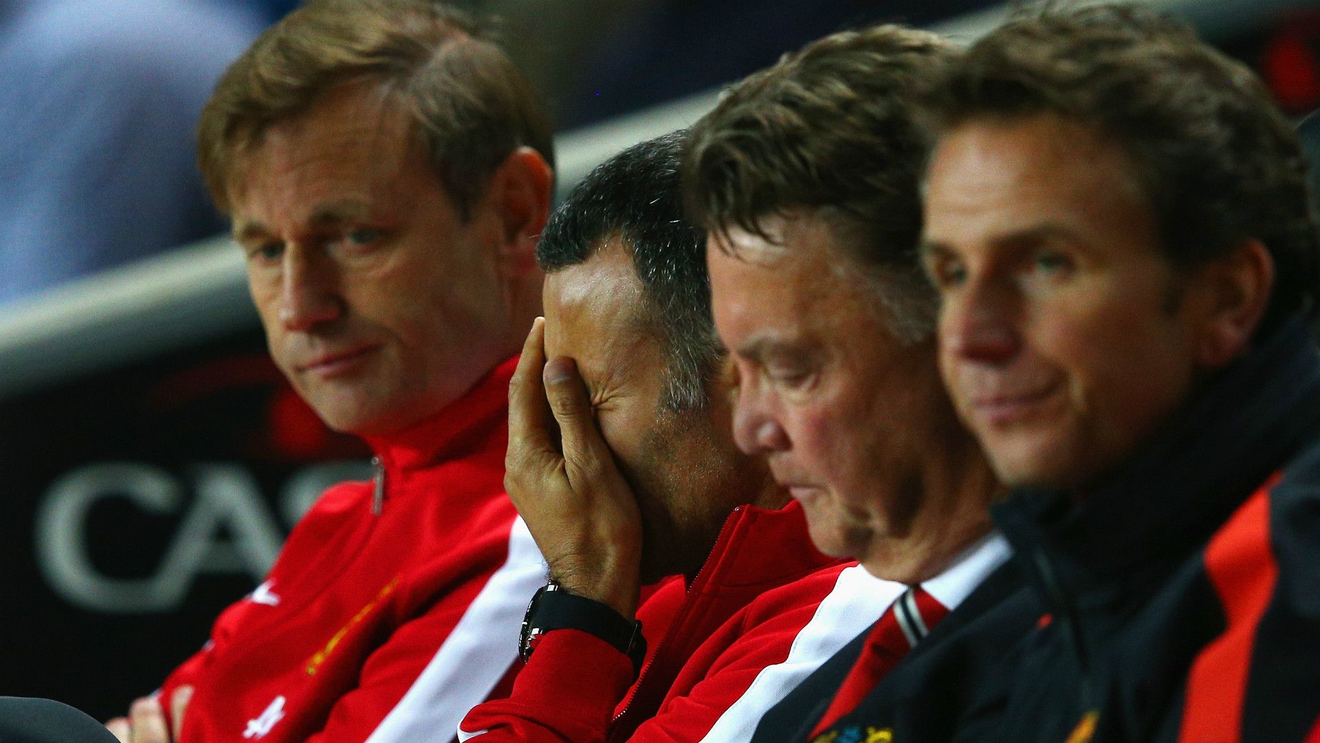 Louis van Gaal Ryan Giggs Manchester United MK Dons August 26 League Cup