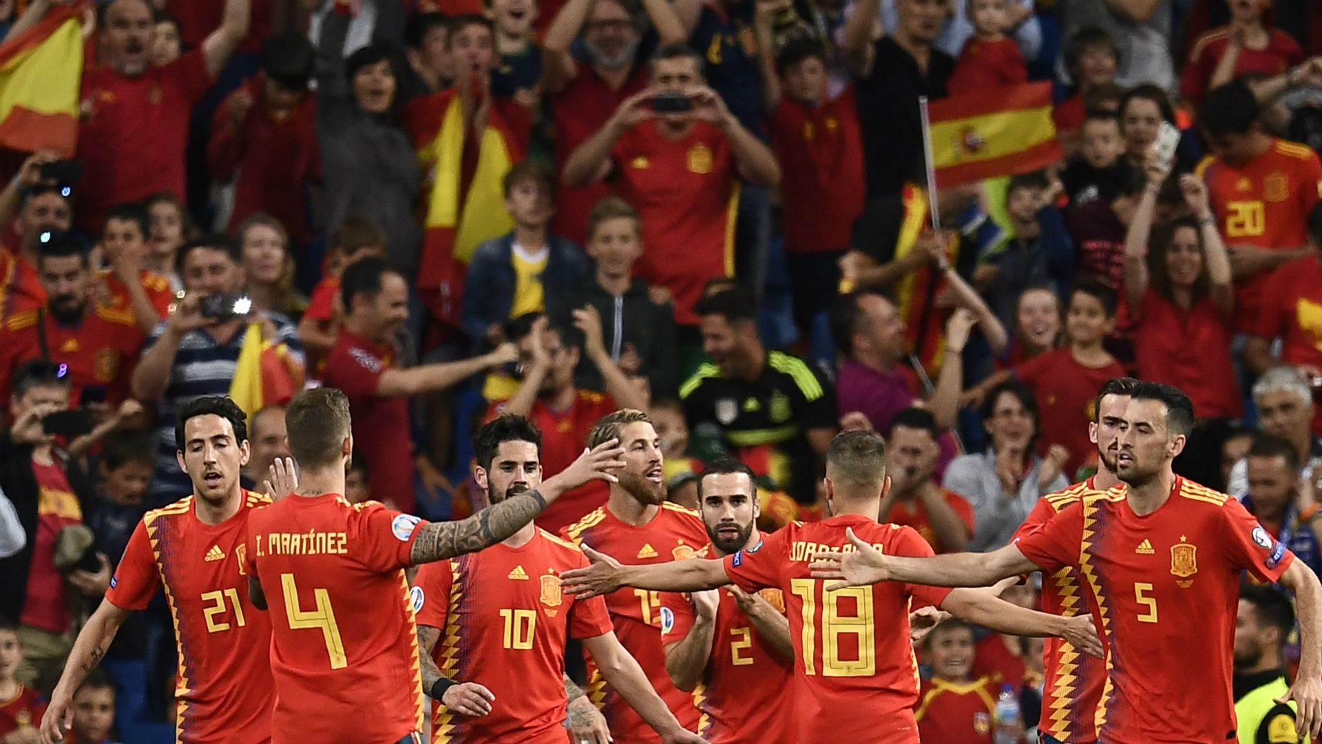 Spain Sweden Goal Celebration EURO2020 Quali 06102019