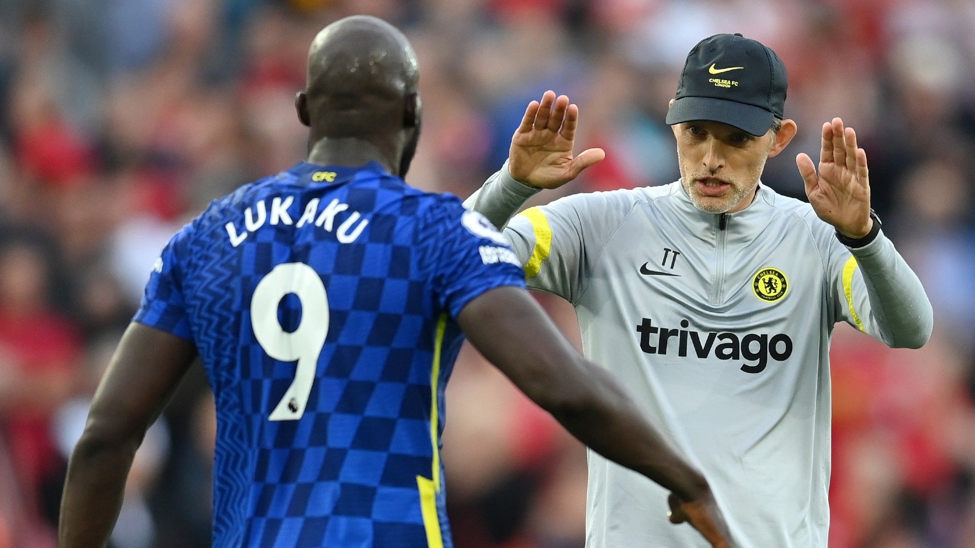 Thomas Tuchel Romelu Lukaku Liverpool vs Chelsea Premier League 2021-22