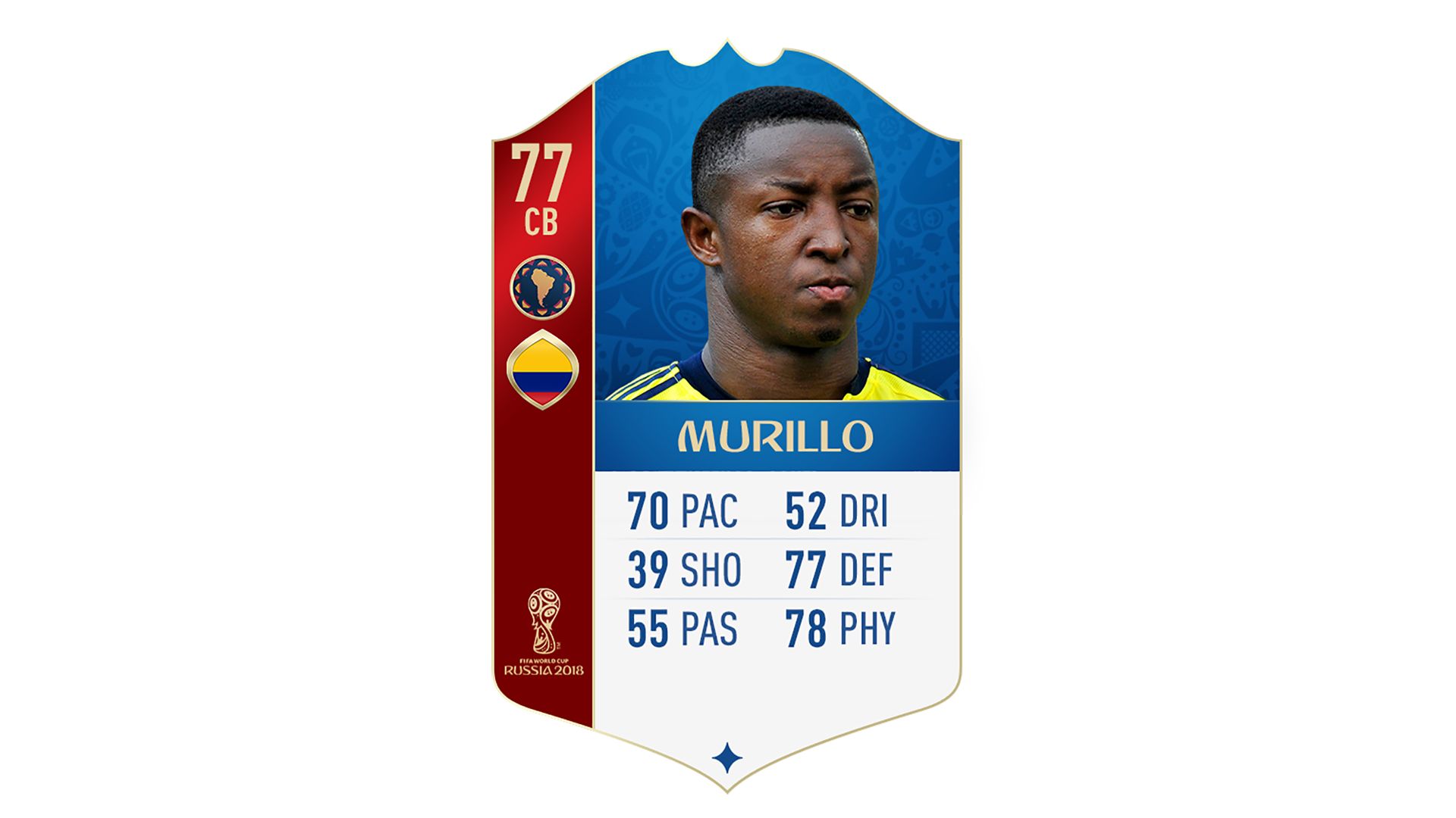FIFA 18 World Cup CONMEBOL Ratings Murillo