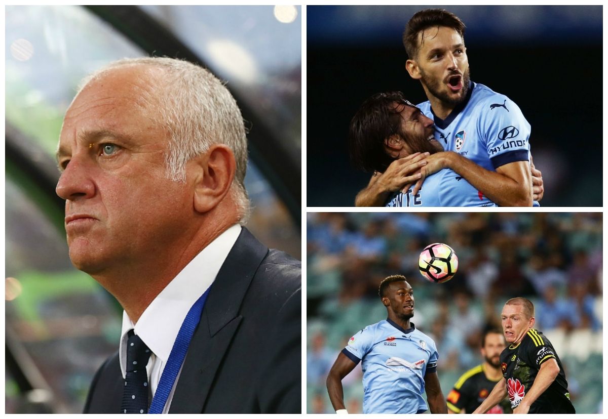 Graham Arnold Milos Ninkovic Bernie Ibini Sydney FC A-League