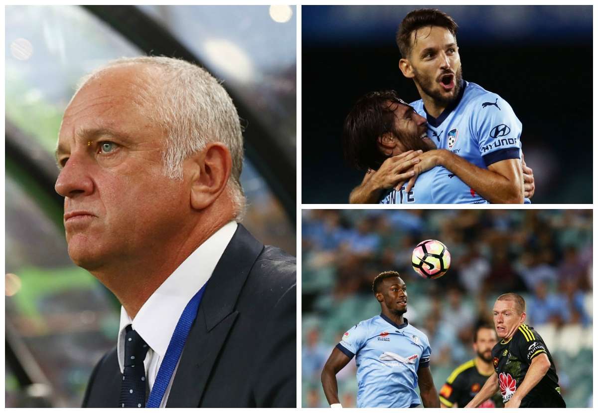 Graham Arnold Milos Ninkovic Bernie Ibini Sydney FC A-League