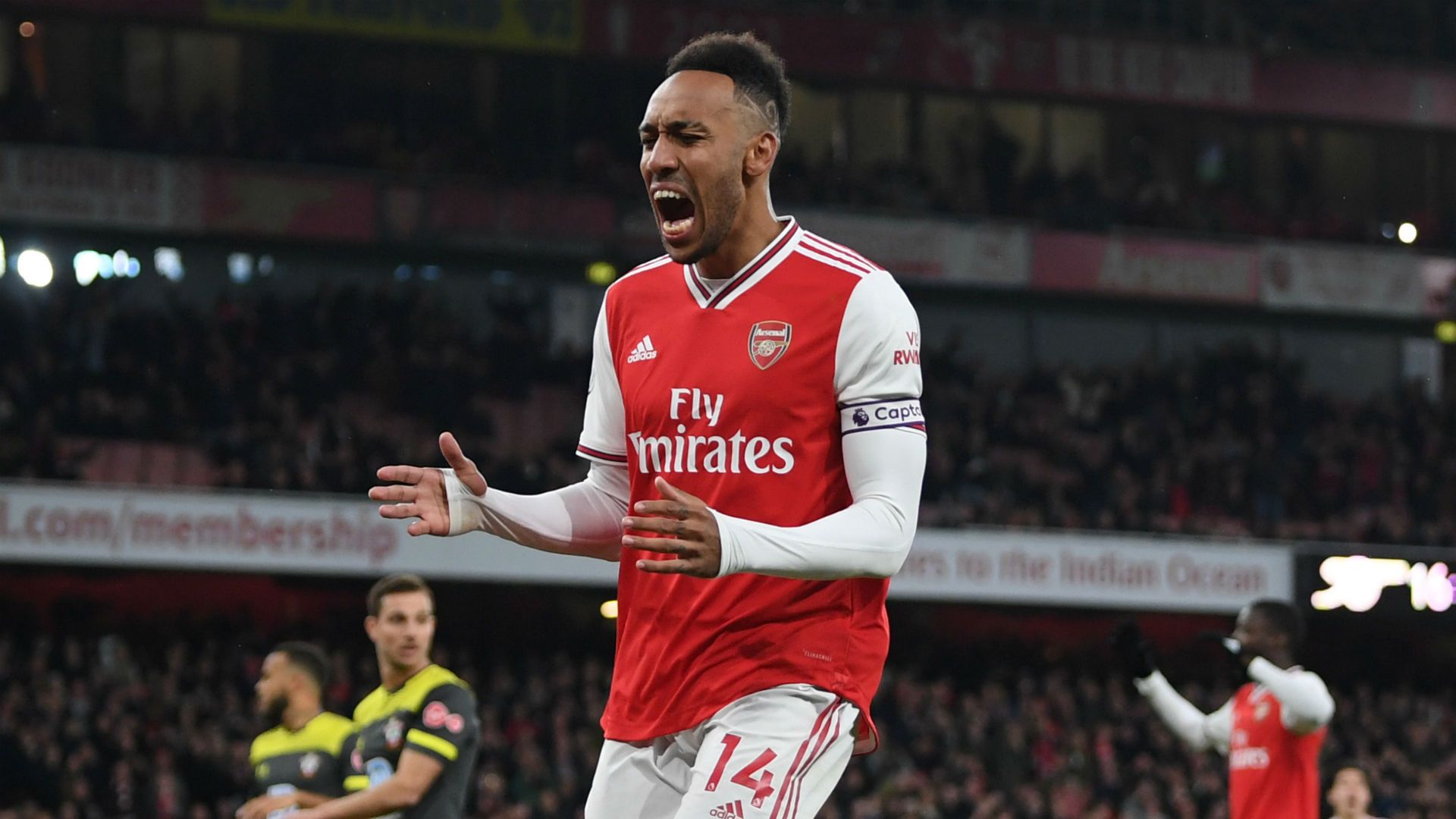 Pierre-Emerick Aubameyang Arsenal Southampton 2019-20