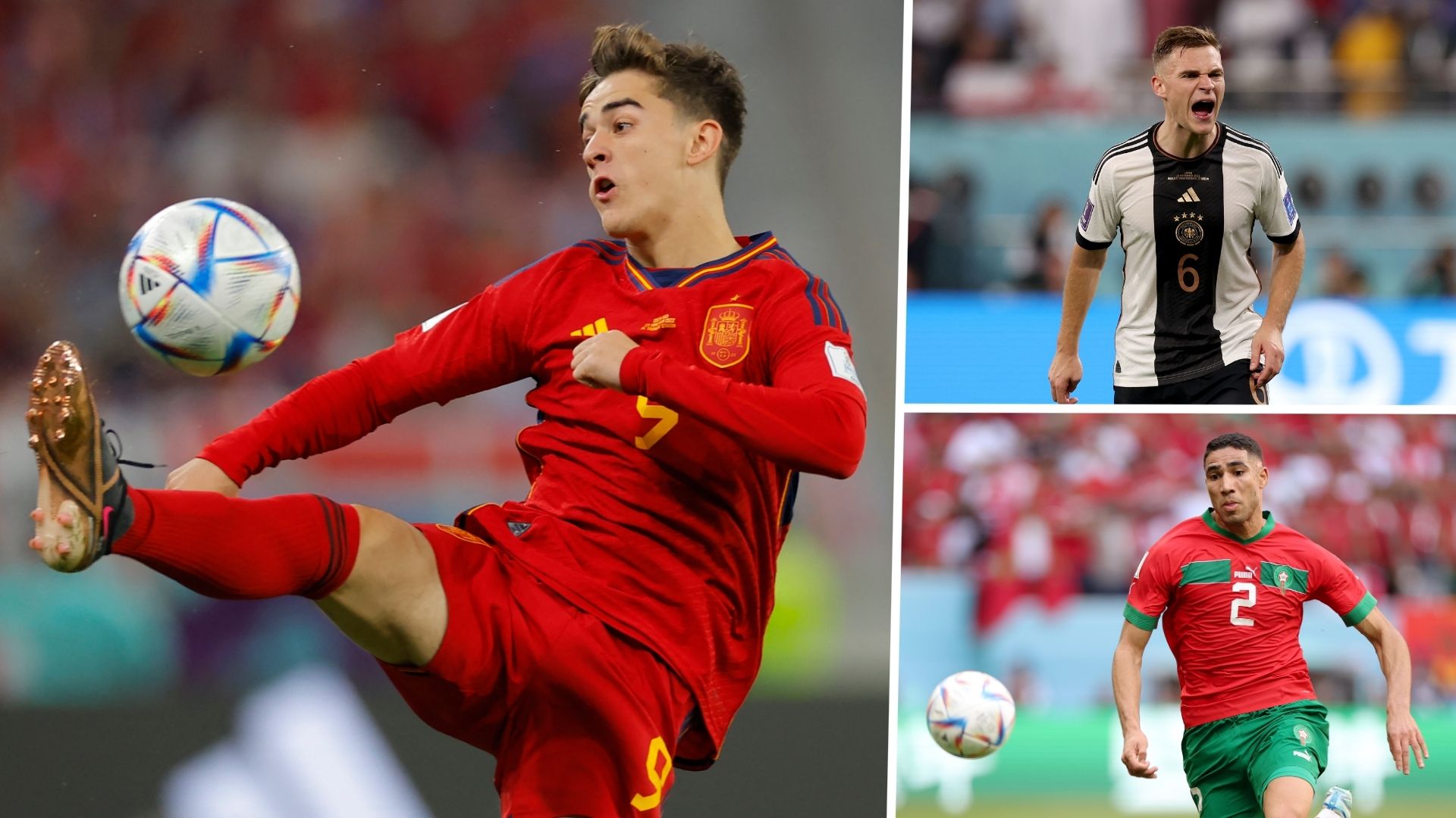 Gavi, Joshua Kimmich, Achraf Hakimi GFX