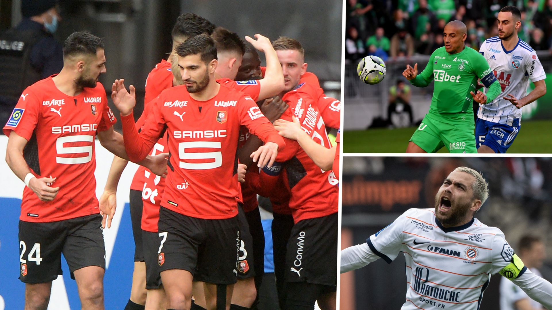 Ligue 1 Multiplex J25 Rennes Saint-Etienne Montpellier