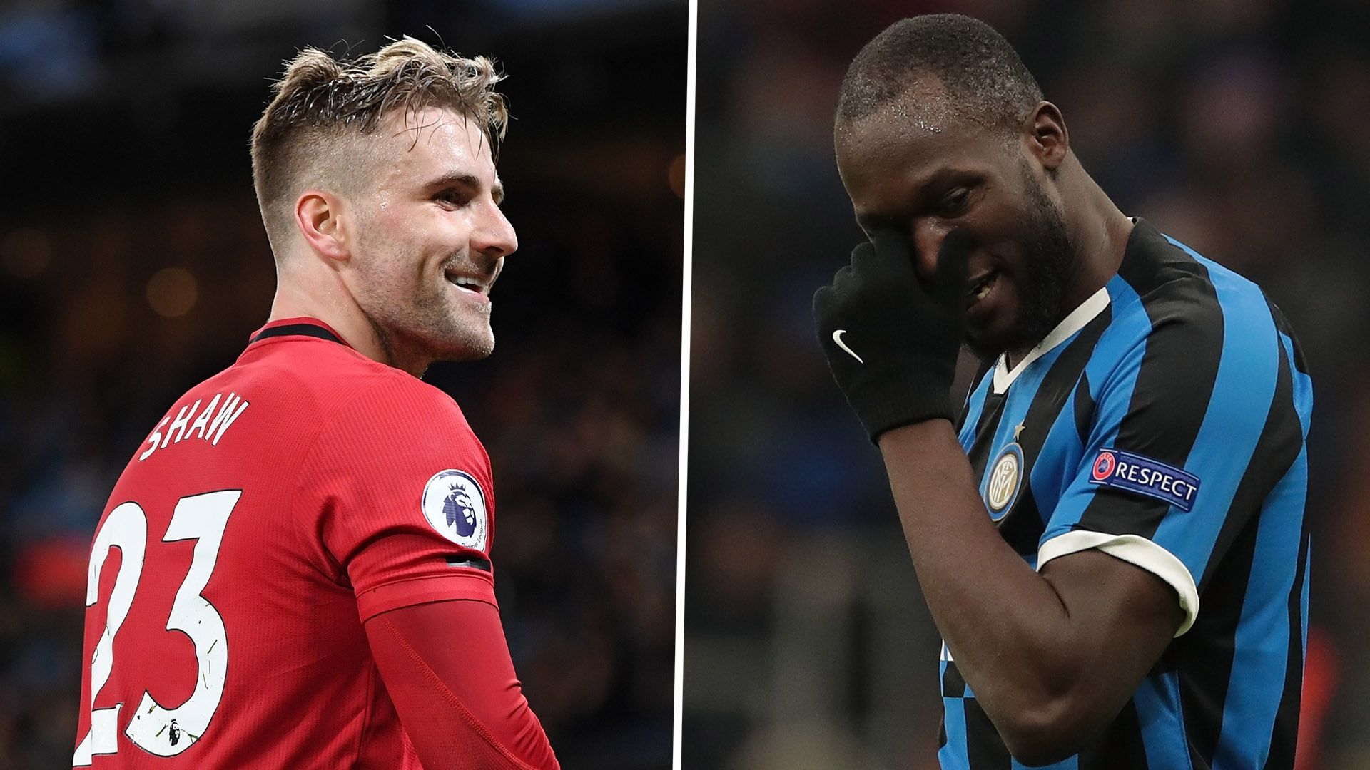 Luke Shaw Romelu Lukaku Man Utd Inter