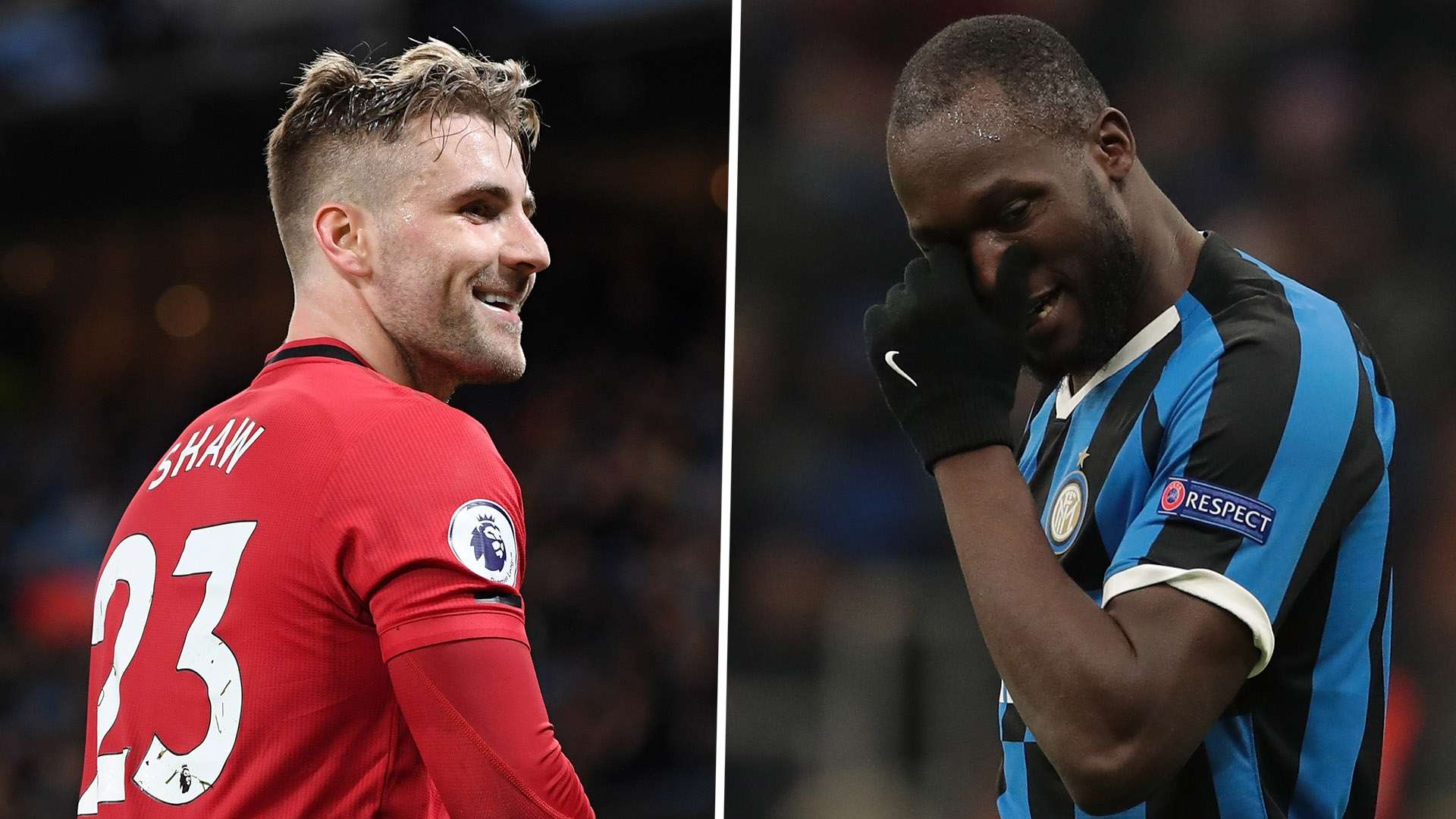 Luke Shaw Romelu Lukaku Man Utd Inter