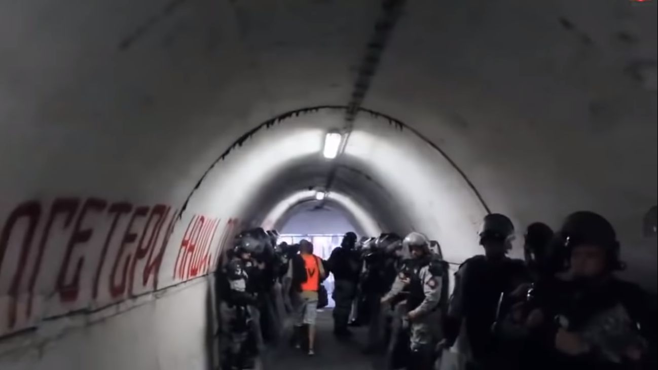Red Star Belgrade Crvena zvezda stadium tunnel