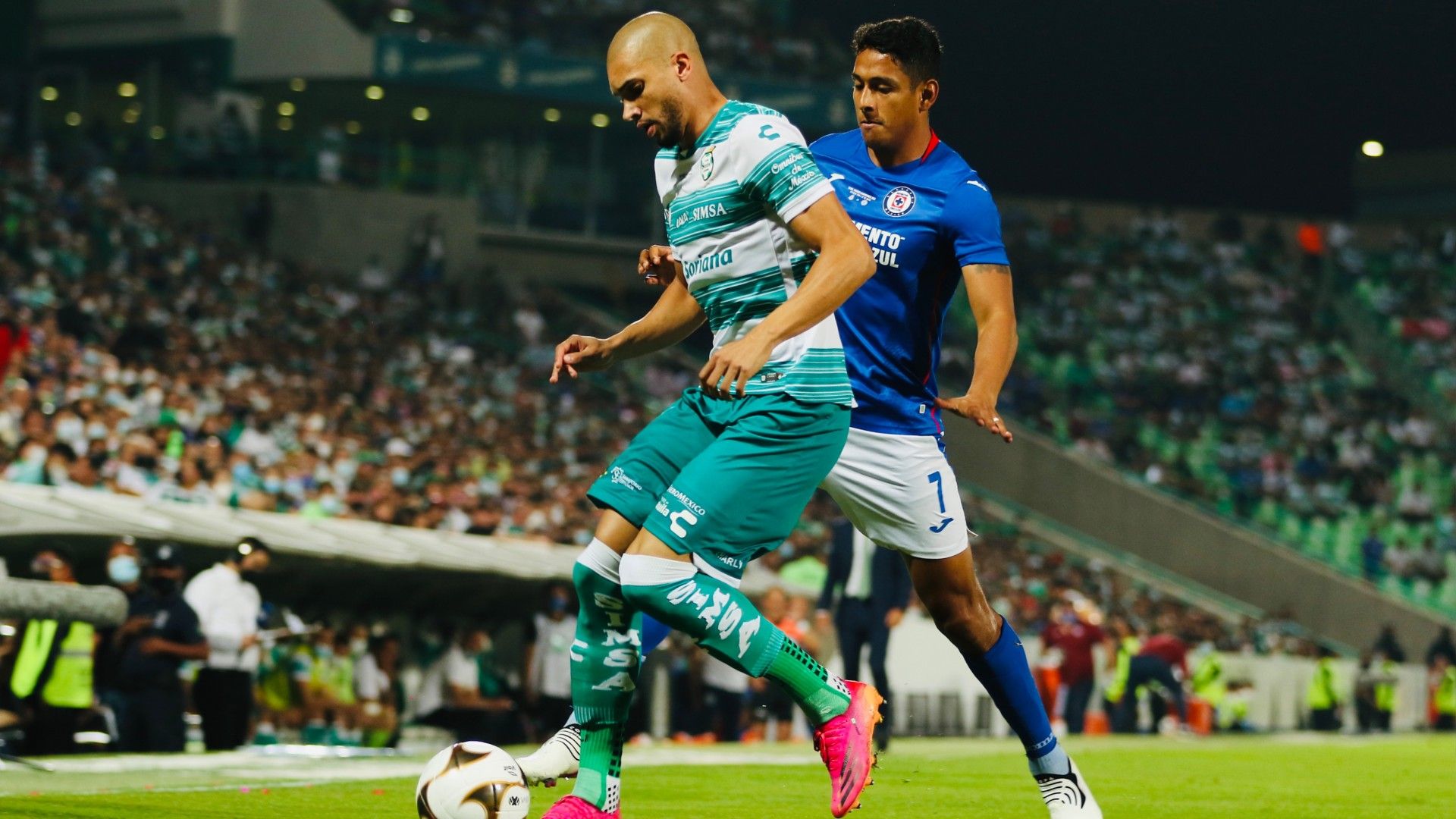 Santos Cruz Azul Matheus Dória Luis Romo