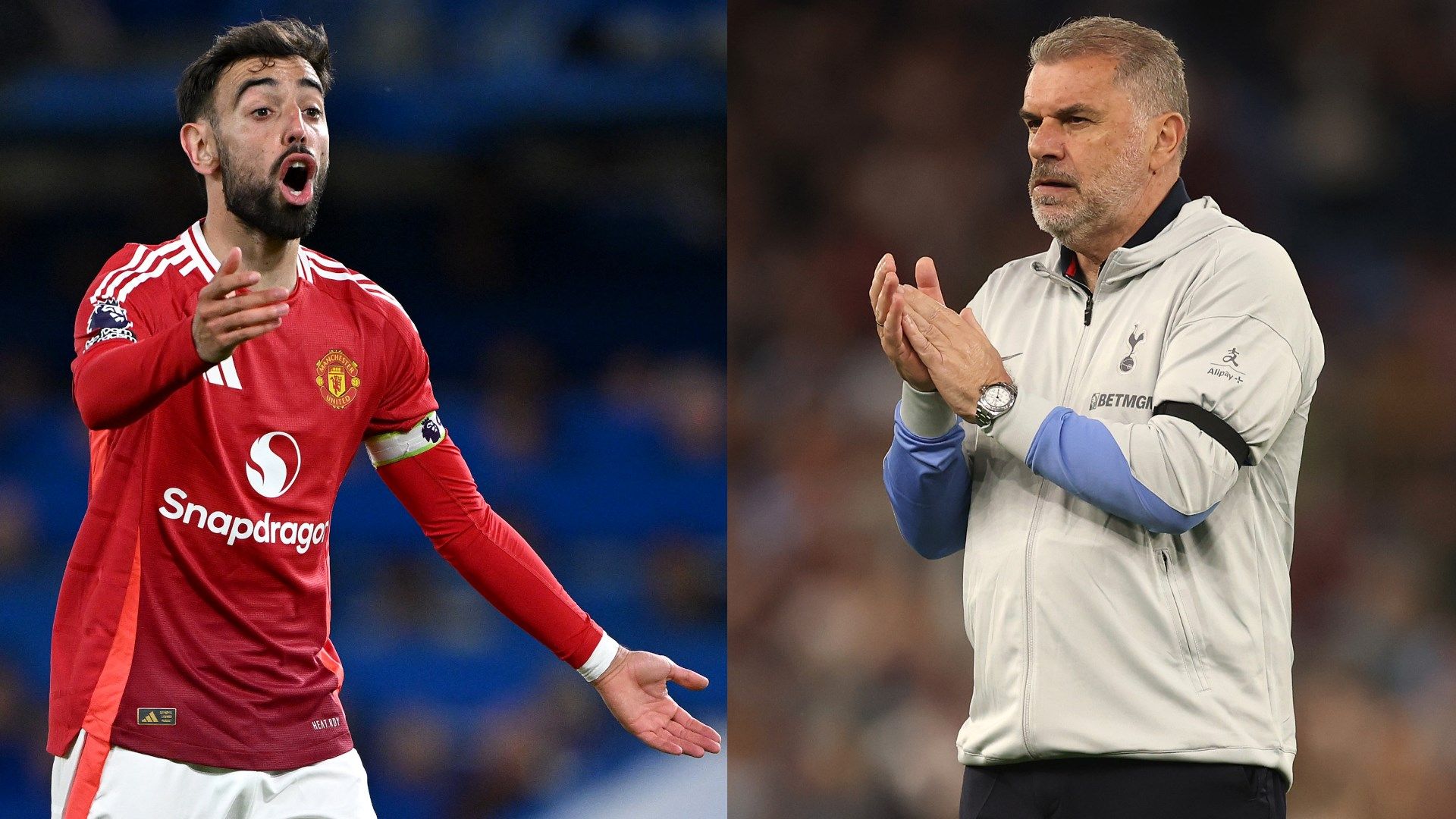 Bruno Fernandes Postecoglou Manchester United Tottenham