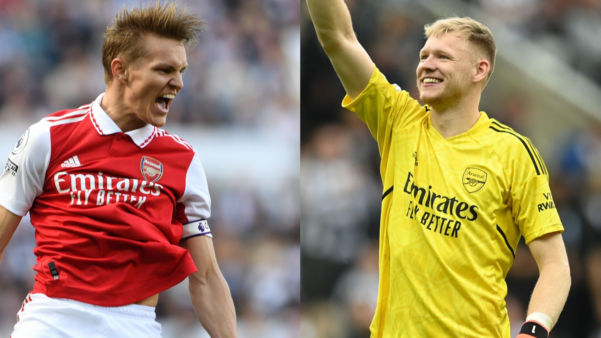 Odegaard Ramsdale Arsenal 2022-23