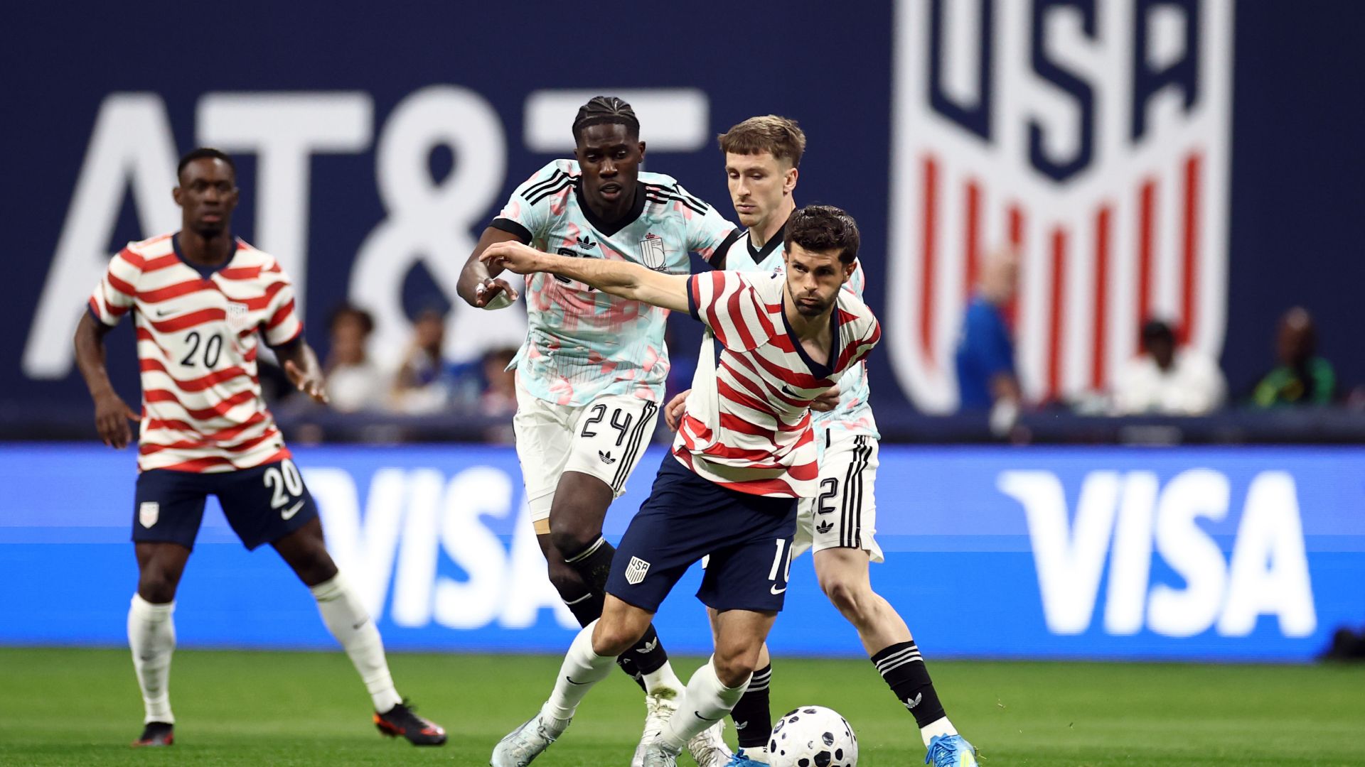 Christian Pulisic USMNT Belgium 2026