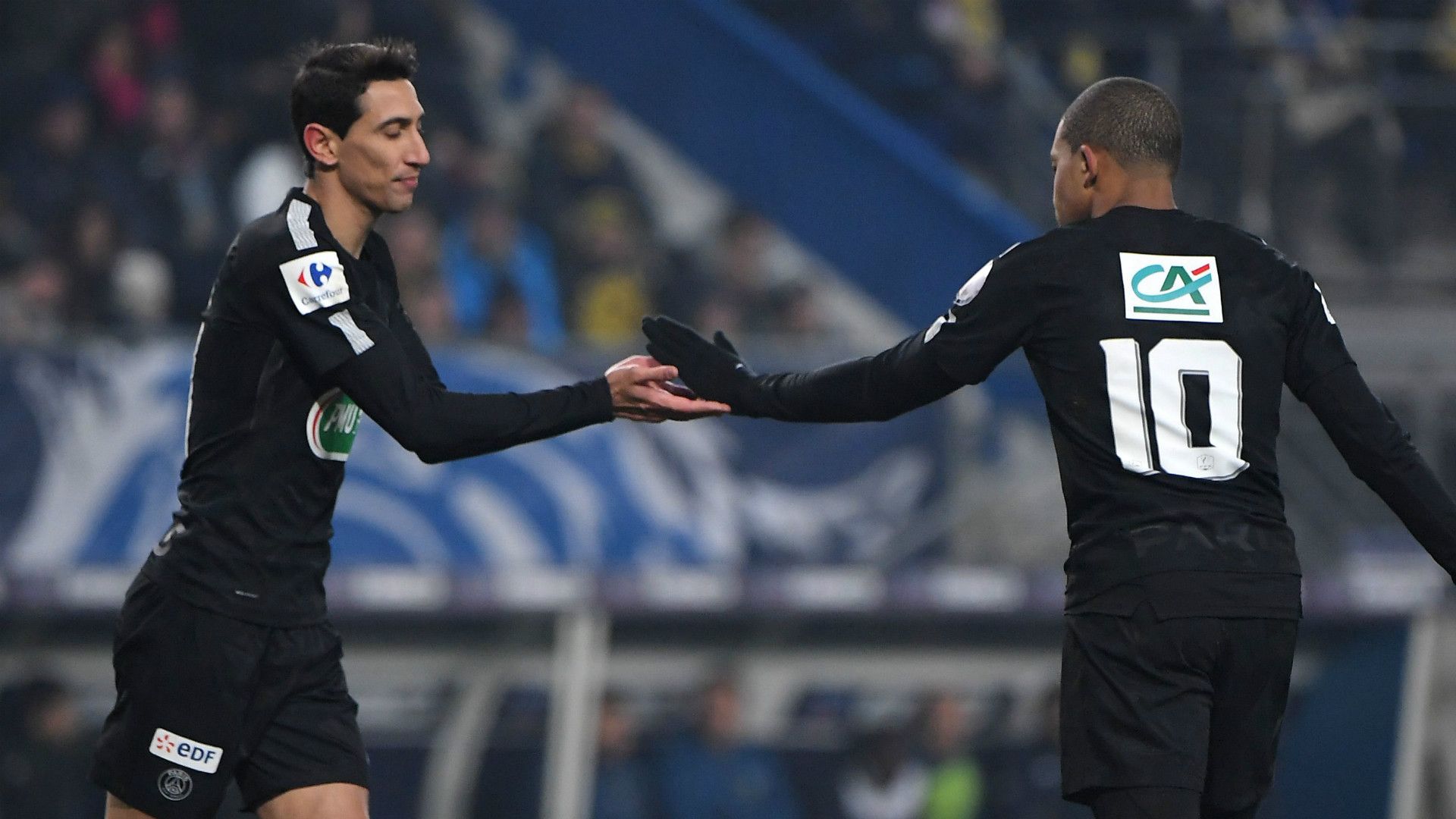 Angel Di Maria Kylian Mbappe PSG Paris Saint-Germain