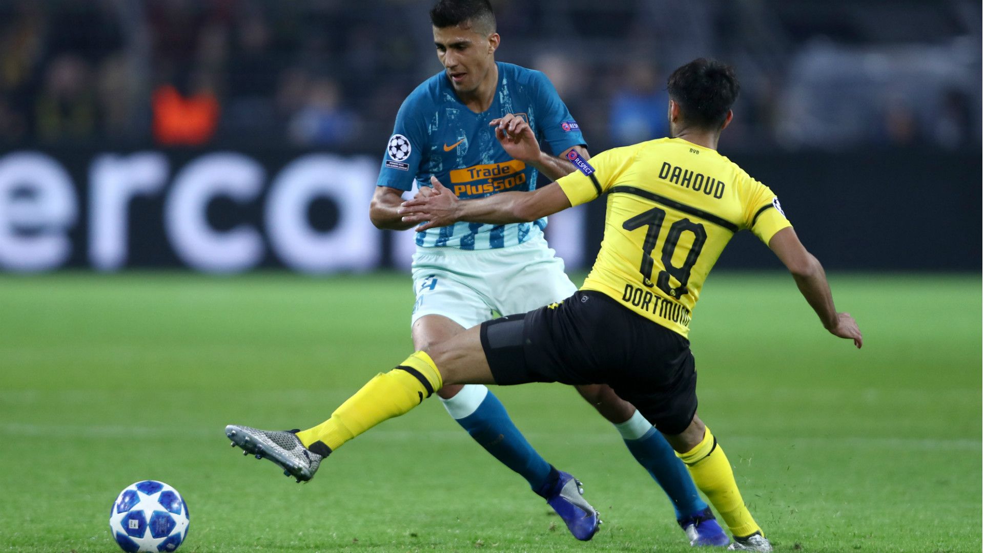 RODRI ATLETICO MADRID MAHMOUD DAHOUD BORUSSIA DORTMUND UEFA CHAMPIONS LEAGUE 24102018