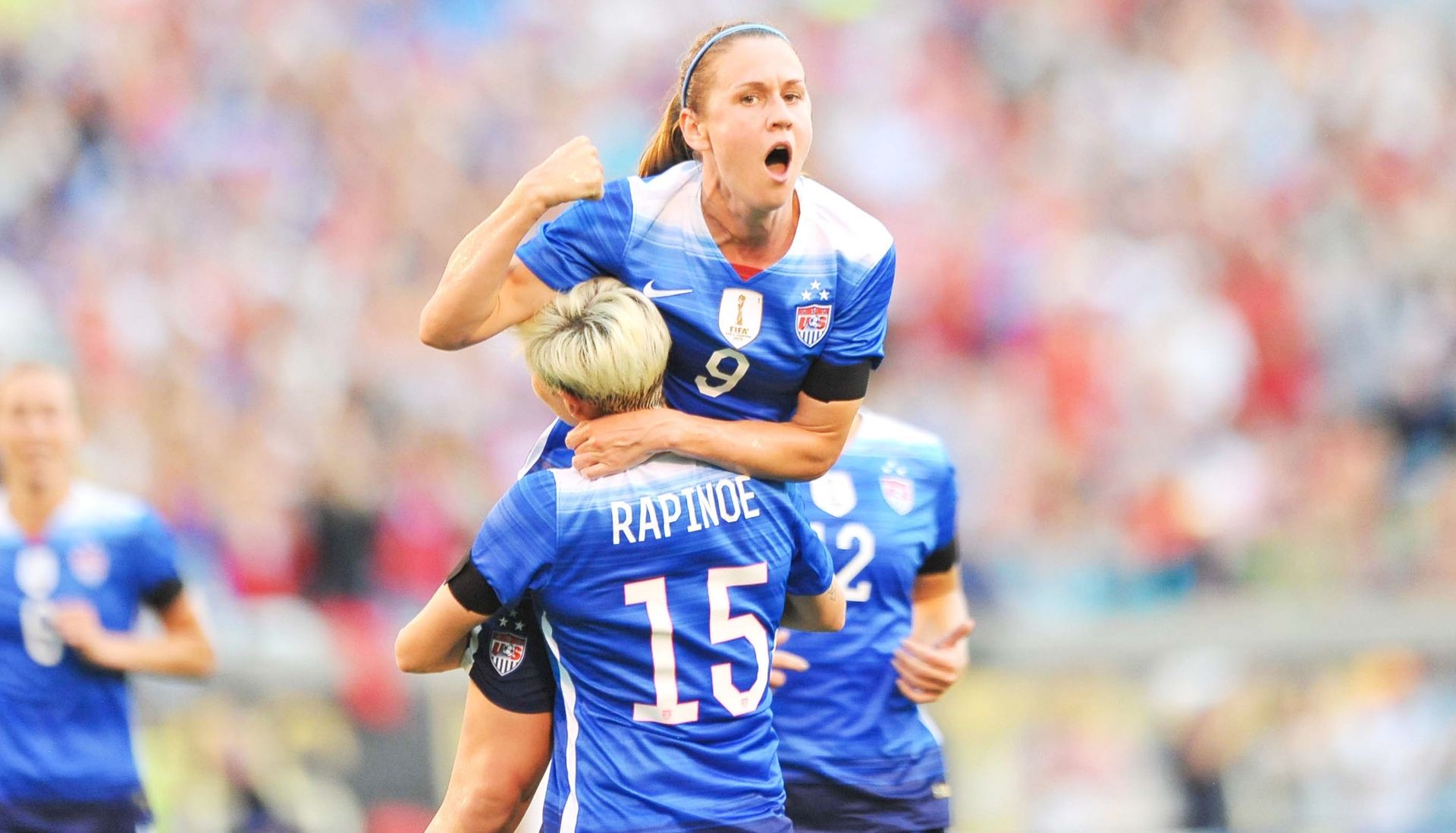 Heather O'Reilly Megan Rapinoe USWNT Friendly 08192015