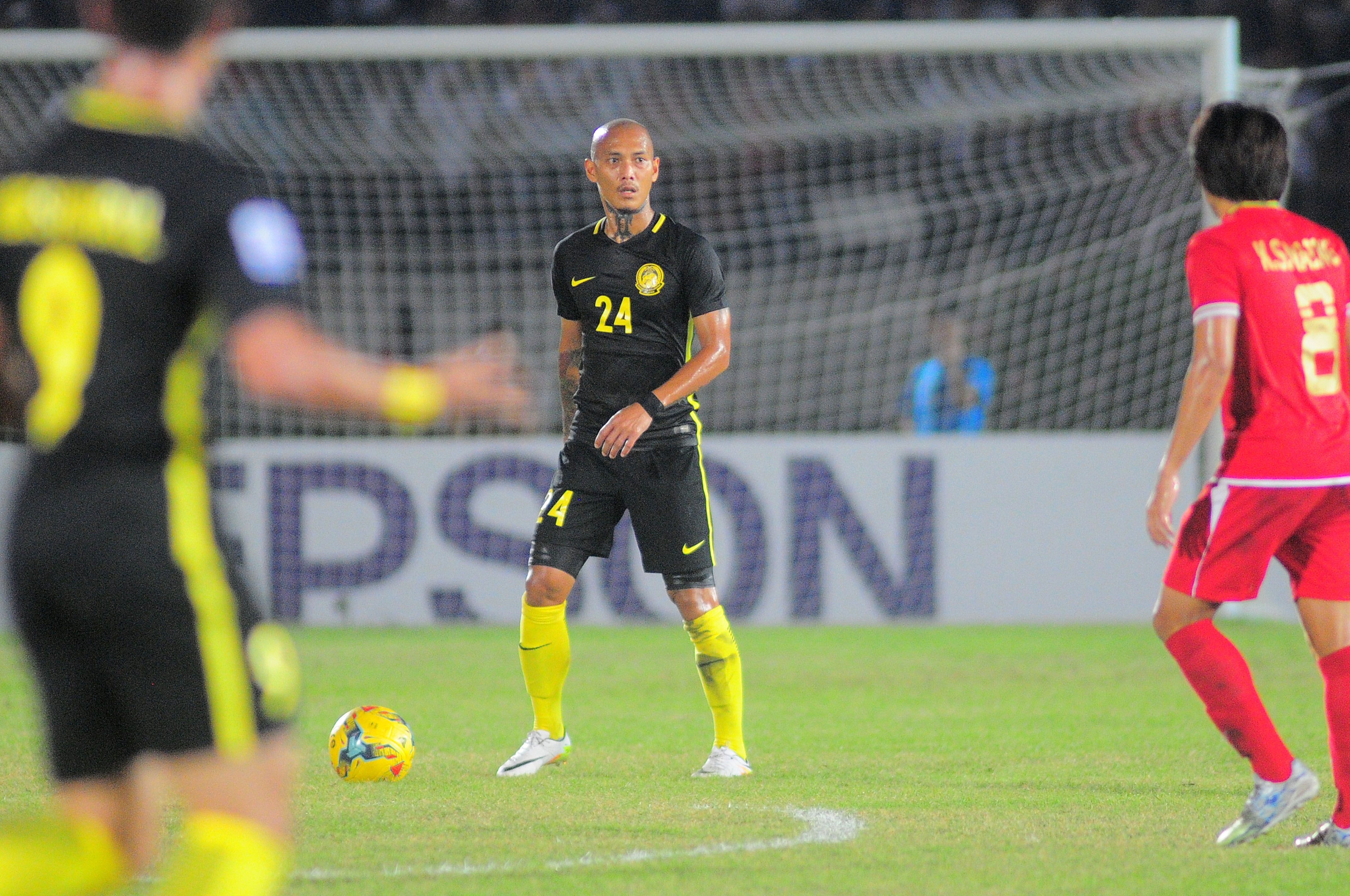 Malaysia's Ronny Harun during the match against Myanmar - 2016 AFF Suzuki Cup 26/11/16