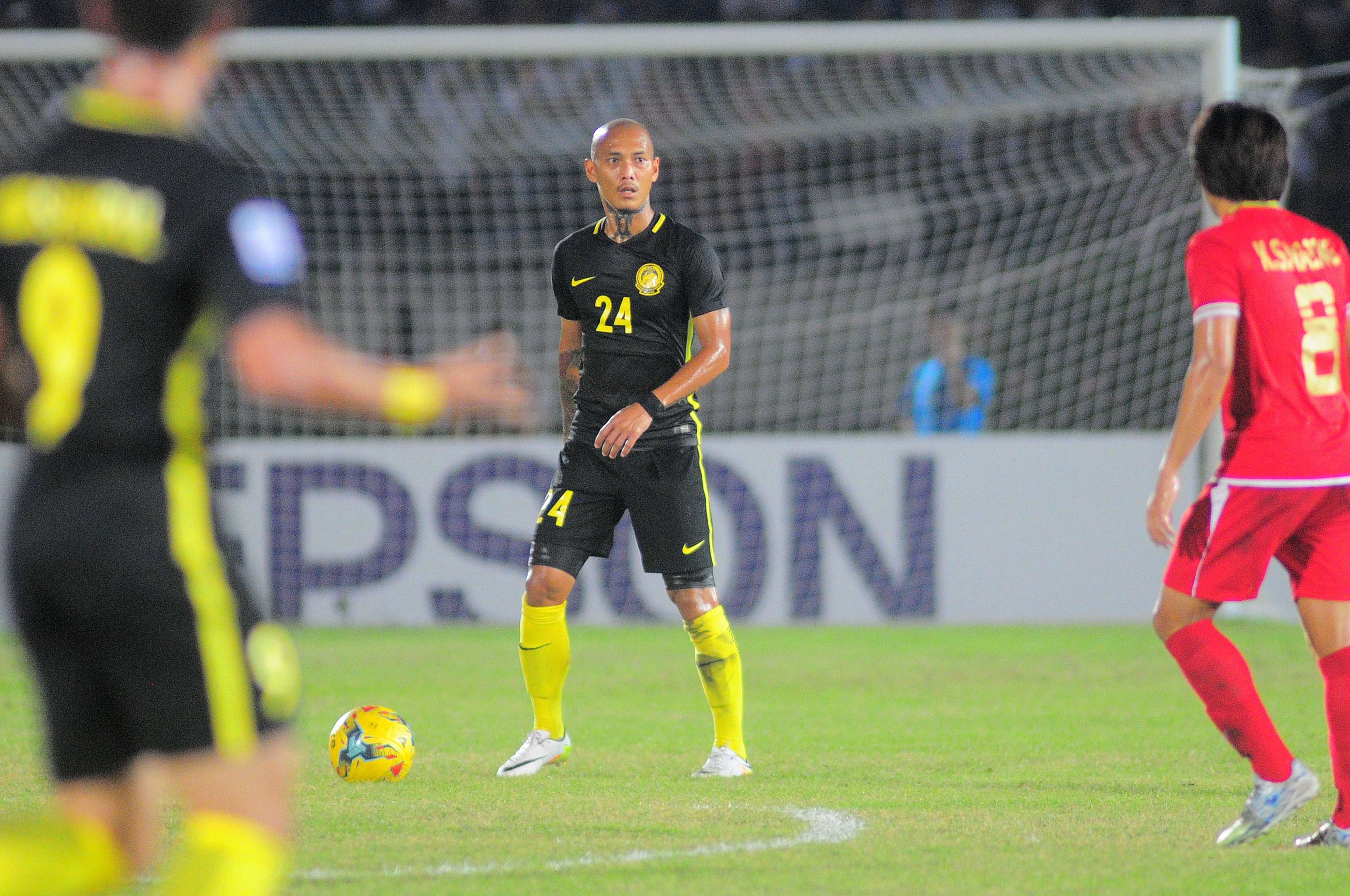 Malaysia's Ronny Harun during the match against Myanmar - 2016 AFF Suzuki Cup 26/11/16