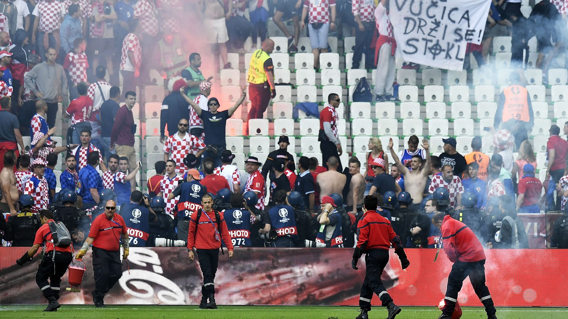 Croatia Crowd Trouble Group D Czech Republic Euro 2016