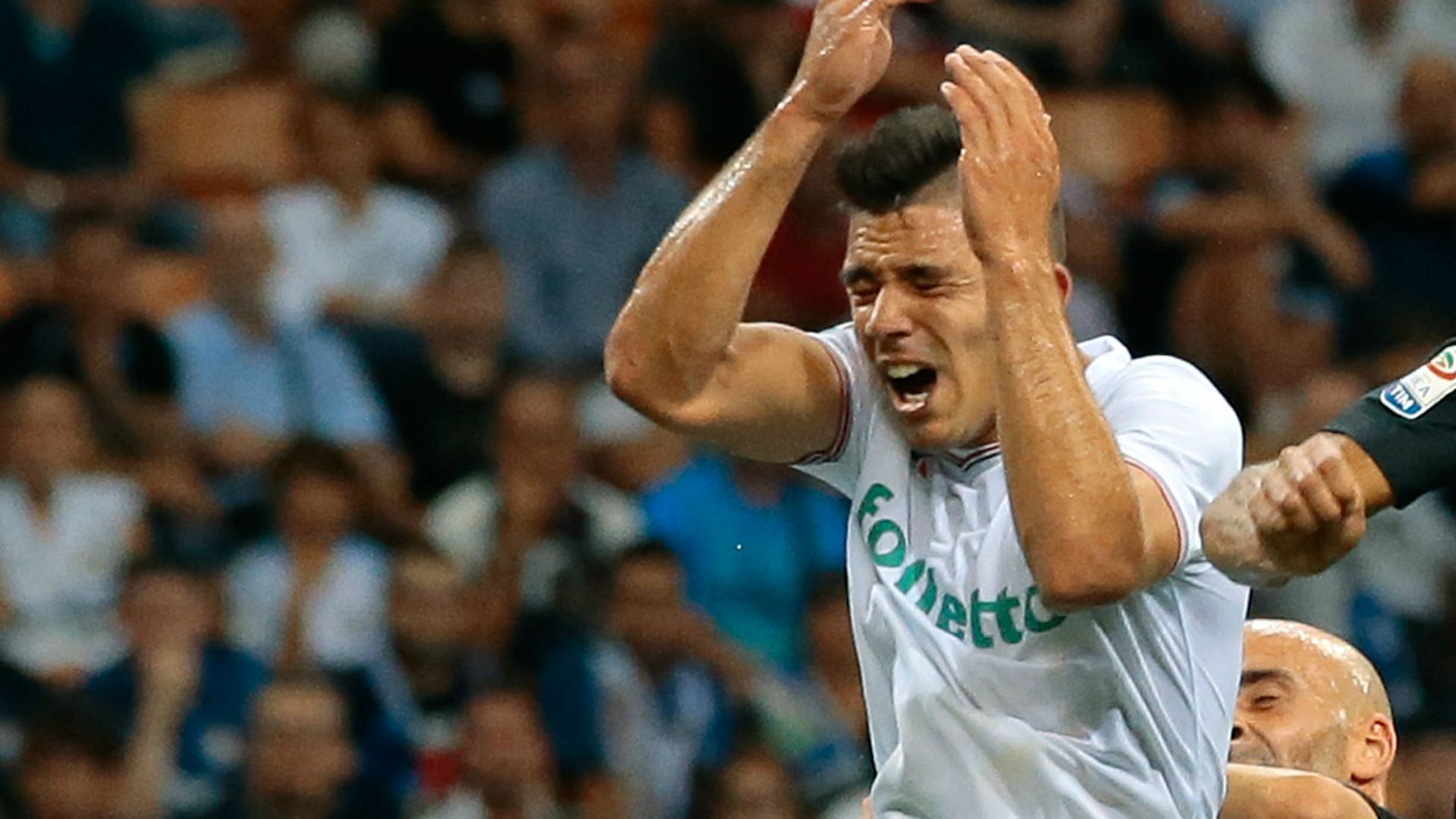 Giovanni Simeone, during the Inter-Fiorentina match